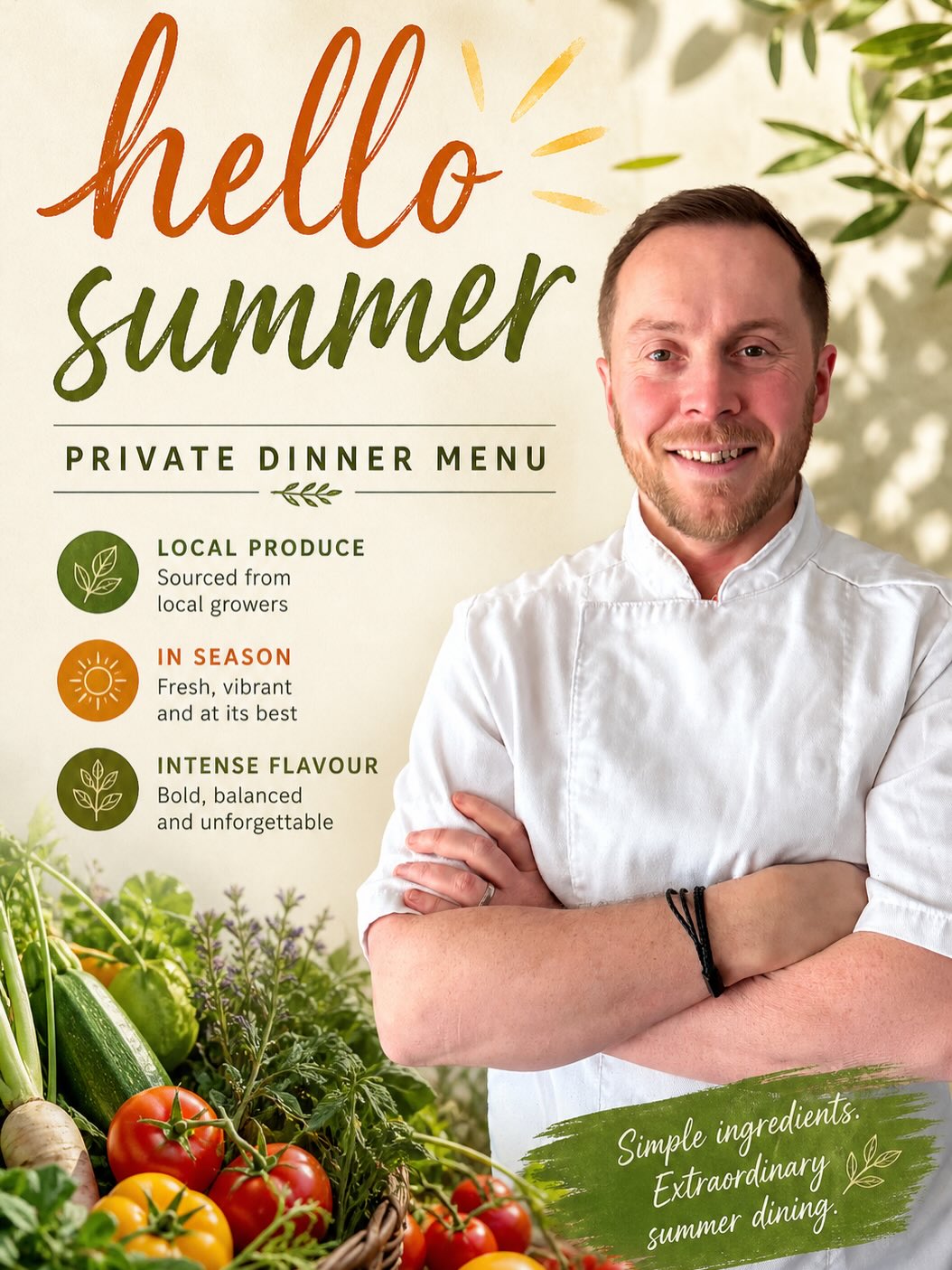 Seasonal Summer Menu ☀️
Local Produce - In Season - Intense Flavour
📍 Private Dining Within Essex
🗓️ 1st June - 31st August
🎟️ £68 per head
🍷 £35 Wine Pairings
Our Seasonal Summer menu is now available for any in-house private dining. Britain has some amazing produce around in the summer time from vibrant Tomatoes, fresh herbs, succulent Pork to amazing Scottish Hake fillet with beautiful shell fish from around our shores.
DM FOR INQUIRIES
☎️ 07939130444
🌎 www.chefchrislaurie.com
✉️ Chefchrislaurie@gmail.com
#Essex #Southendonsea #leighonsea #privatechef #chef Chelmsford Colchester Braintree tastingmenu privatedining Essexfood Essexprivatechef privatediningessex essexbusiness billericay romford Essexfoodie Essexfood