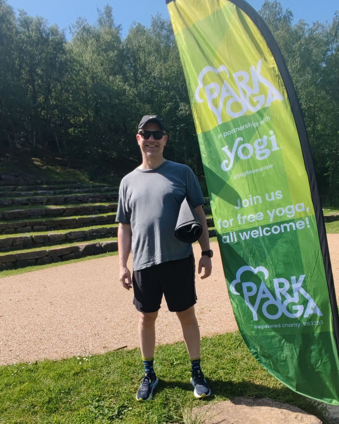 I might not be ready for parkrun on Saturdays yet.
Found a different fix.
@parkyogauk started locally on Sunday mornings.
Tried it for the first time with @allymassagetherapy.
Really enjoyed it.
It made me stretch and step away from my desk. Exactly what I needed.
She'll join me at parkrun once I can run again.
Win win.