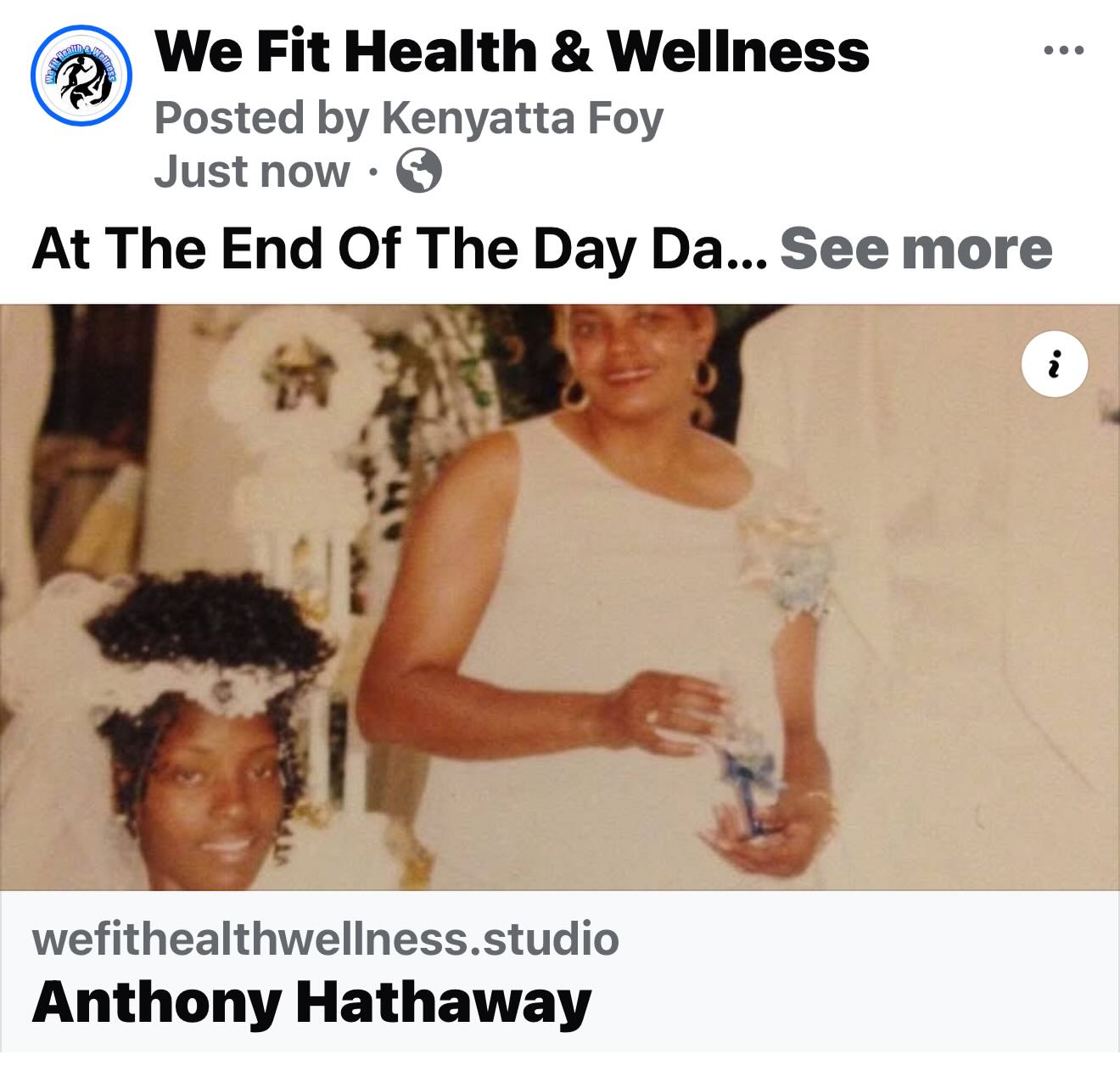 At The End Of The Day Daddy We Won
Understanding Addiction & Mental Health
From The Opposite Side Of The Spectrum & Equation We Have Experience, Rudimentary Studies, Knowledge and Certification’s Under Our Belts, Peruse Our Portfolios
https://www.wefithealthwellness.studio/portfolio-collections/my-portfolio/new-beginning-ministry-incorporated-41bd9c
In Loving Memory Of
Anthony Hathaway
https://www.wefithealthwellness.studio/post/anthony-hathaway
