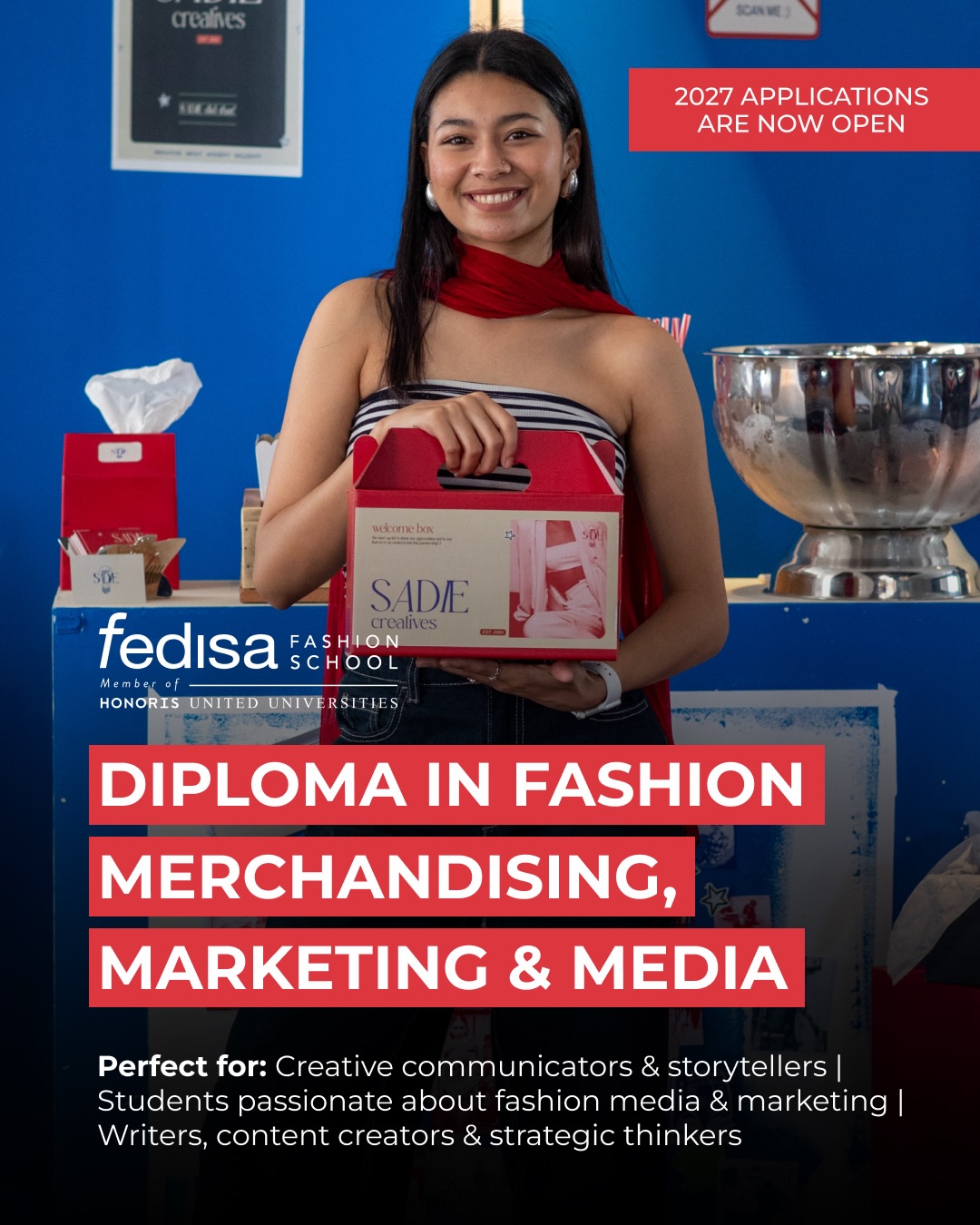 Not sure where your fashion journey could take you?
FEDISA’s Diploma in Fashion Merchandising, Marketing & Media is designed for students who want to shape the future of fashion communication, branding, media, and consumer experience.
Career pathways may include:
• Fashion Marketing Assistant
• Fashion Journalist & Content Creator
• Social Media Manager
• Brand & Product Communications
Students learn how to transform products into compelling stories, build brand identity, and connect with audiences across the fashion industry.
This is just one of the six dynamic programmes offered at FEDISA, each designed to prepare students for different pathways within the fashion and creative industries.
2027 applications are now open. Go to fedisa.co.za to learn more, or DM us to book a campus tour.
#FEDISAFashionSchool #FashionMarketing #FashionMedia #FashionCareers