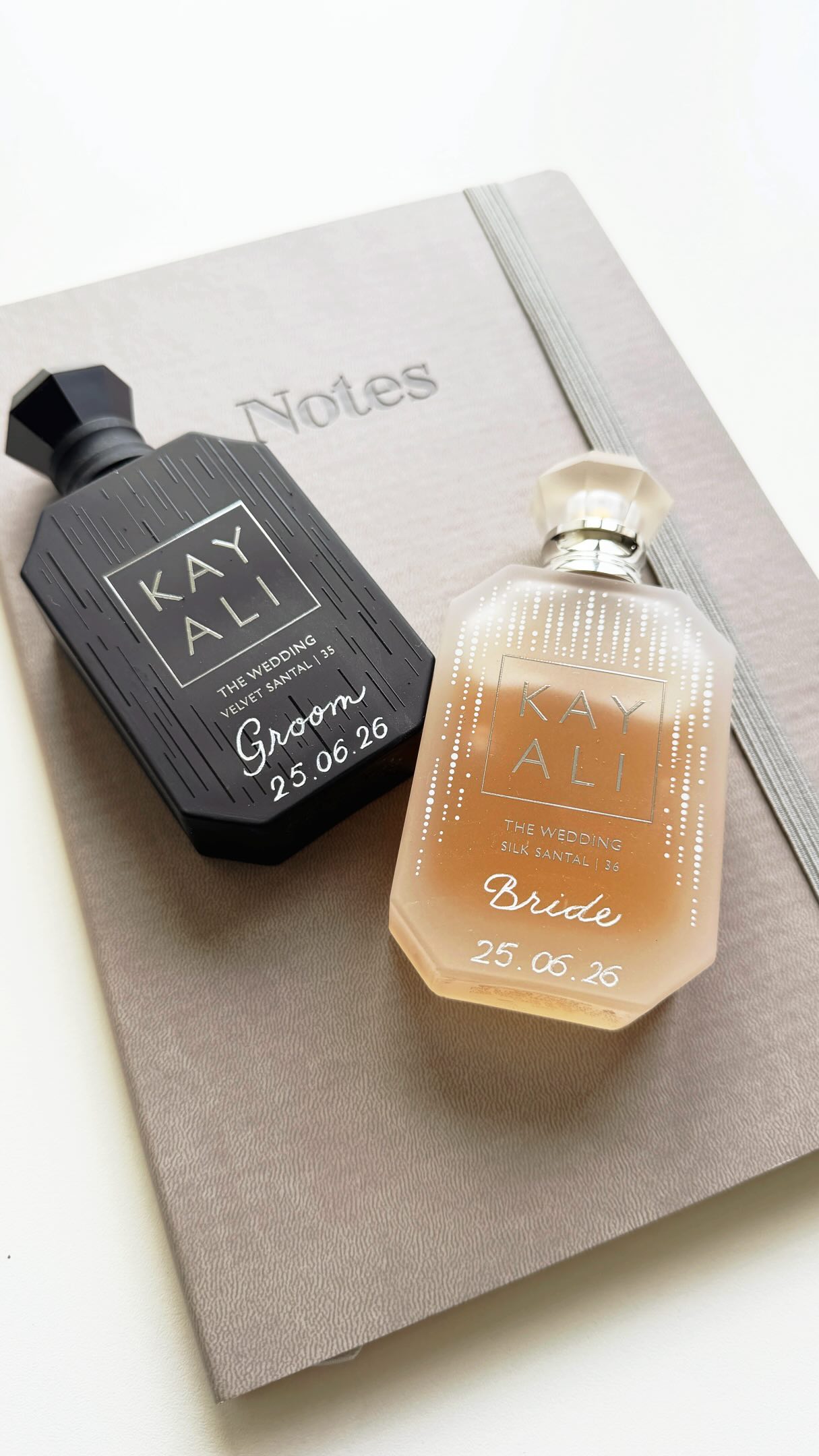 Your wedding fragrance deserves more than just a spot on your shelf.
Engraving your wedding perfume turns it into a forever keepsake of the most beautiful day of your life.
A scent already holds memories, but adding your names, initials or wedding date makes it even more personal.
Perfect for:
• timeless wedding flatlays & detail photos
• a meaningful bridal keepsake
• reliving your wedding day with every spray
• celebrating your love story in a unique way
Because years from now, one spritz will take you right back to that moment. 🤍
Engraving The Wedding Set by @kayali
#calligraphyengraving #graveren #graveur #gravure #perfumeengraving