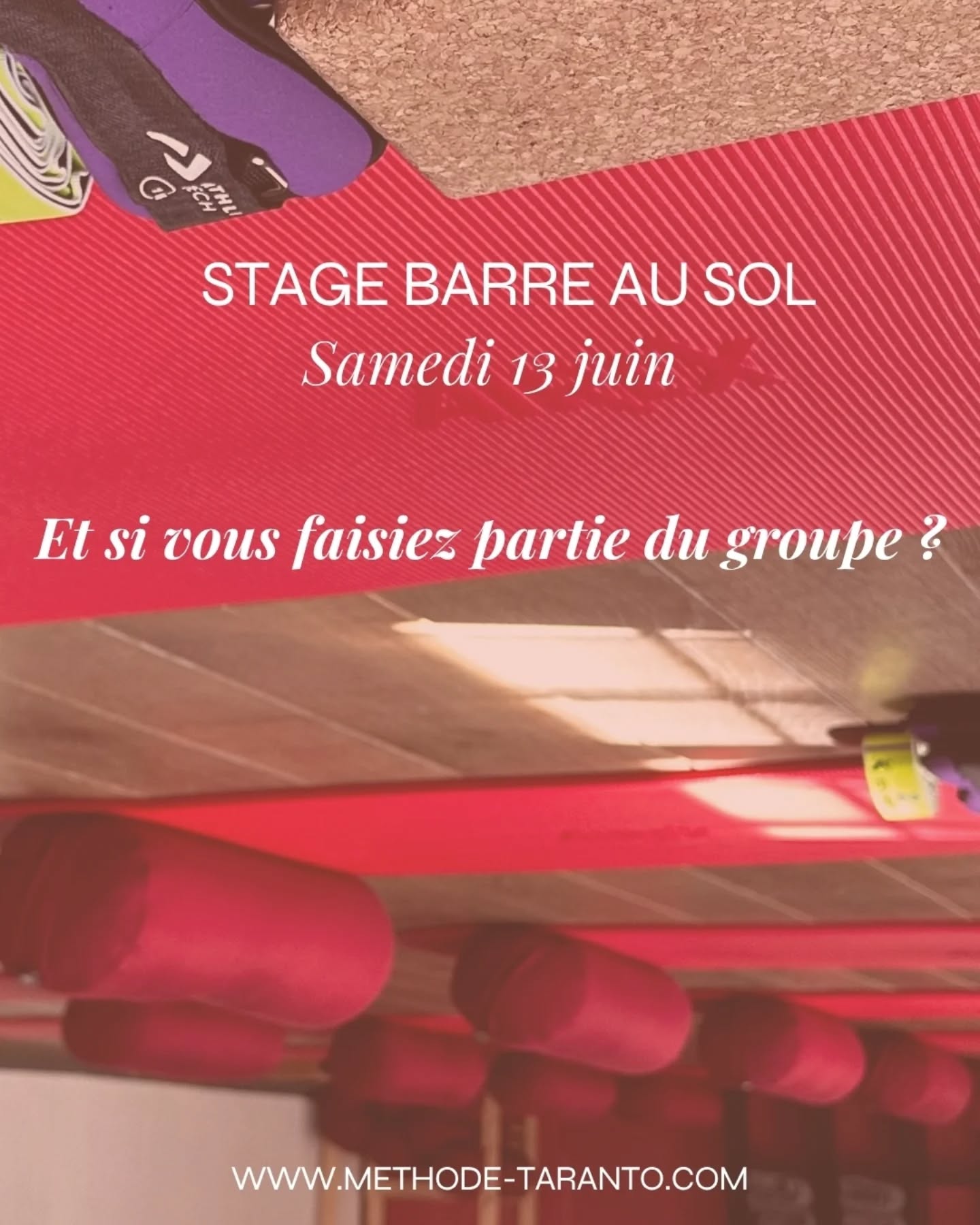 STAGE BARRE AU SOL METHODE TARANTO | Paris
Ce que j’aime profondément dans les stages, ce n’est pas seulement le travail du corps.
C’est aussi le collectif et ce qui se crée dans le groupe.
Des personnes qui arrivent avec leurs histoires, leurs appréhensions parfois, et qui peu à peu sont rassurées et trouvent leur place.
On avance ensemble, sans compétition.
Avec de l’écoute, du soutien et une attention sincère aux autres.
C’est exactement l’énergie que j’ai envie de retrouver le 13 juin ✨
Au plaisir de vous retrouver en mouvement,
Céline
.
.
.
✨ 16 places
📅 Samedi 13 juin 10h30-12h30
📍 Studio Méthode Taranto & co
187 rue du temple Paris 3
🔗 Réservation sur www.methode-taranto.com
→ Lien en bio pour rejoindre le groupe.