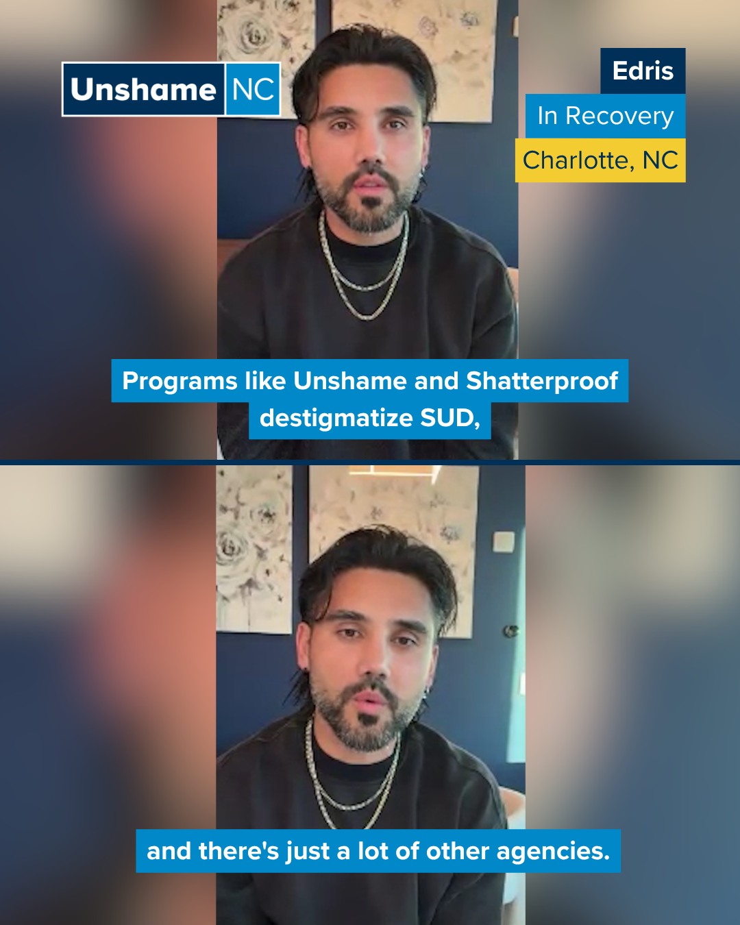 Edris is dedicated to making sure everyone in his community knows about the support and resources available to them. He understands that people living with a substance use disorder (SUD) have historically felt sidelined, and therefore, he wants everyone to know that things are changing. Today, there are more support networks than ever, and no one has to face recovery alone. 🌼
To learn more about what we do and the resources we offer for people pursuing recovery, visit unshamenc.org/resources.
@escissorsman