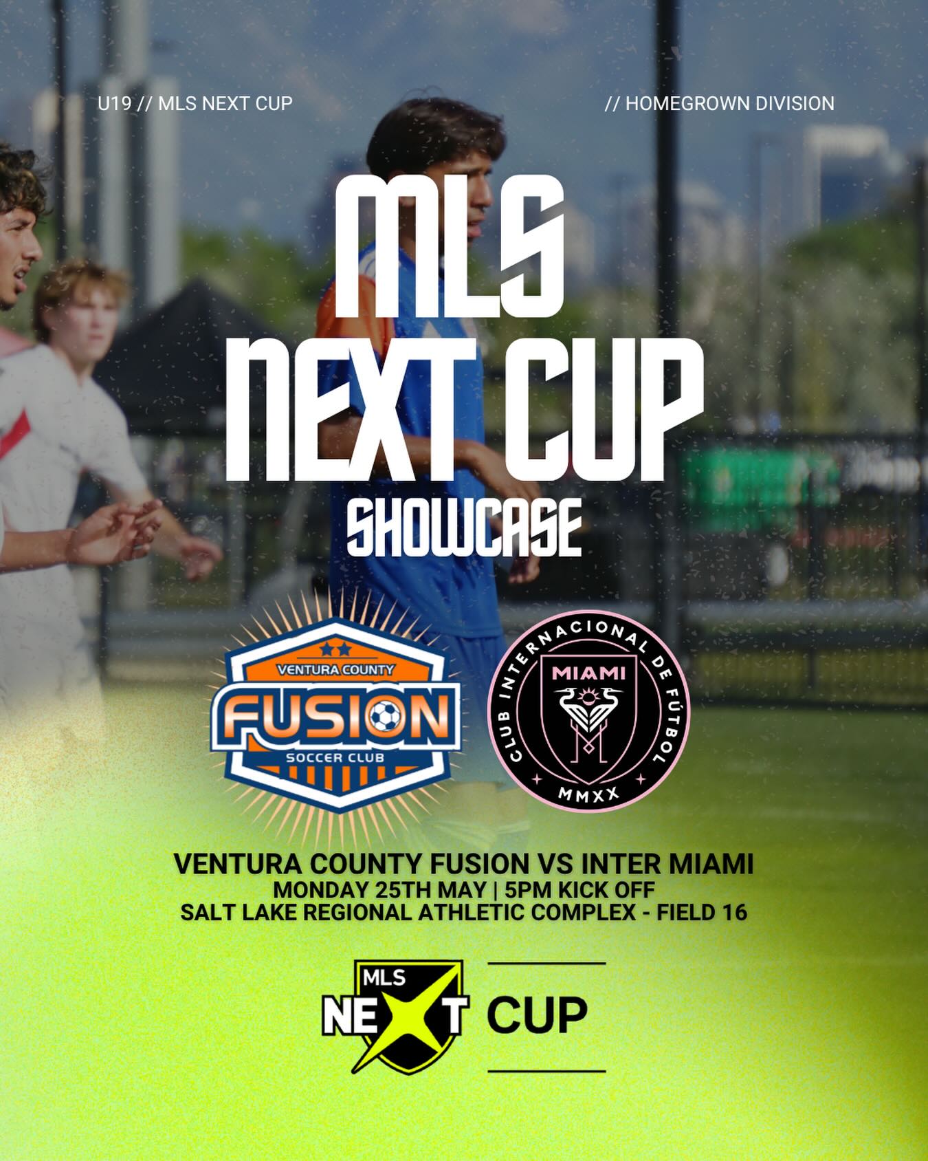 Onto our first U19 MLS Next Cup showcase match tonight! Vs Inter Miami.
@mlsnext