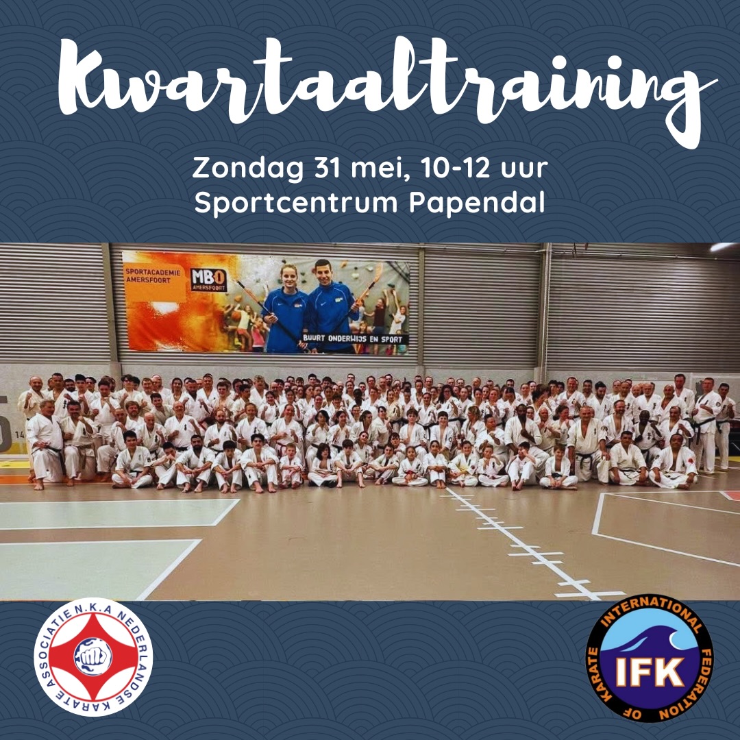 Komend weekend, op zondag 31 mei, staat de kwartaaltraining weer op de agenda. Deze keer op Papendal, gezamenlijk met de NSKO.
🕙 10:00 tot 12.00 uur
📆 zondag 31 mei
📍 Multihal, Sportcentrum Papendal
Wie zien we daar?💪🏼
Van 12.00 tot 14.00 is er ook nog de extra mogelijkheid om te sparren.