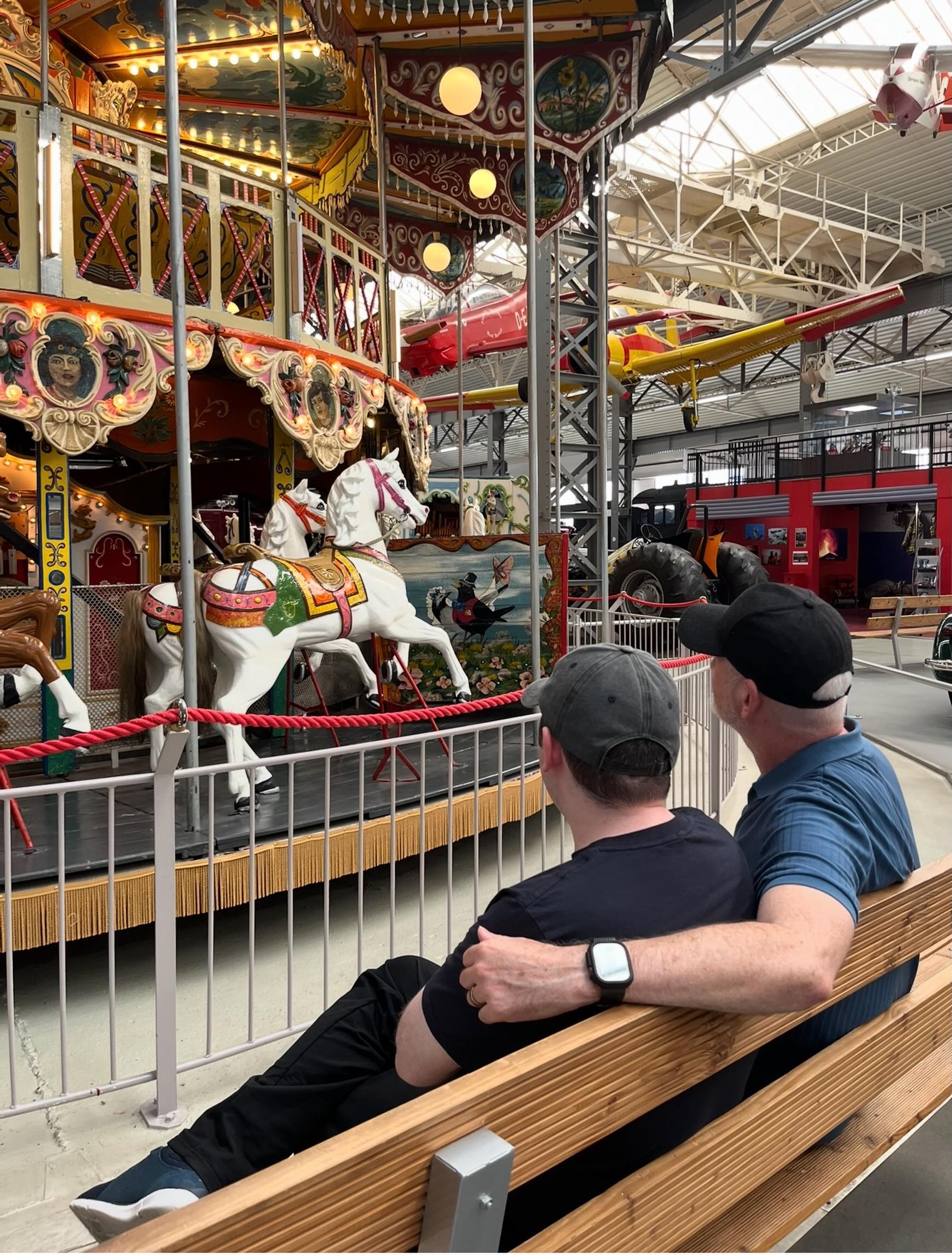 Father and son sharing a love of Fairgrounds and Funfairs 😊❤️