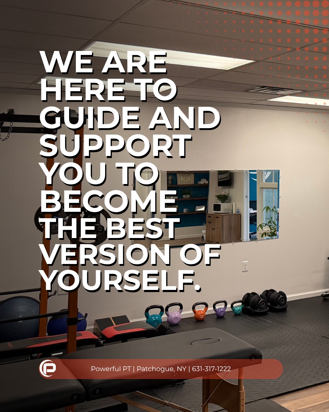 Our 1:1 training makes it easy for our trainers to meet you where you are at and help to guide you to where you want to be.
Reach out to us to see how we can help you achieve your goals.
📍 www.powerfulpt.com
📞 631-317-1222
📧 info@powerfulpt.com
#physicaltherapy
#taining
#PowerfulPT