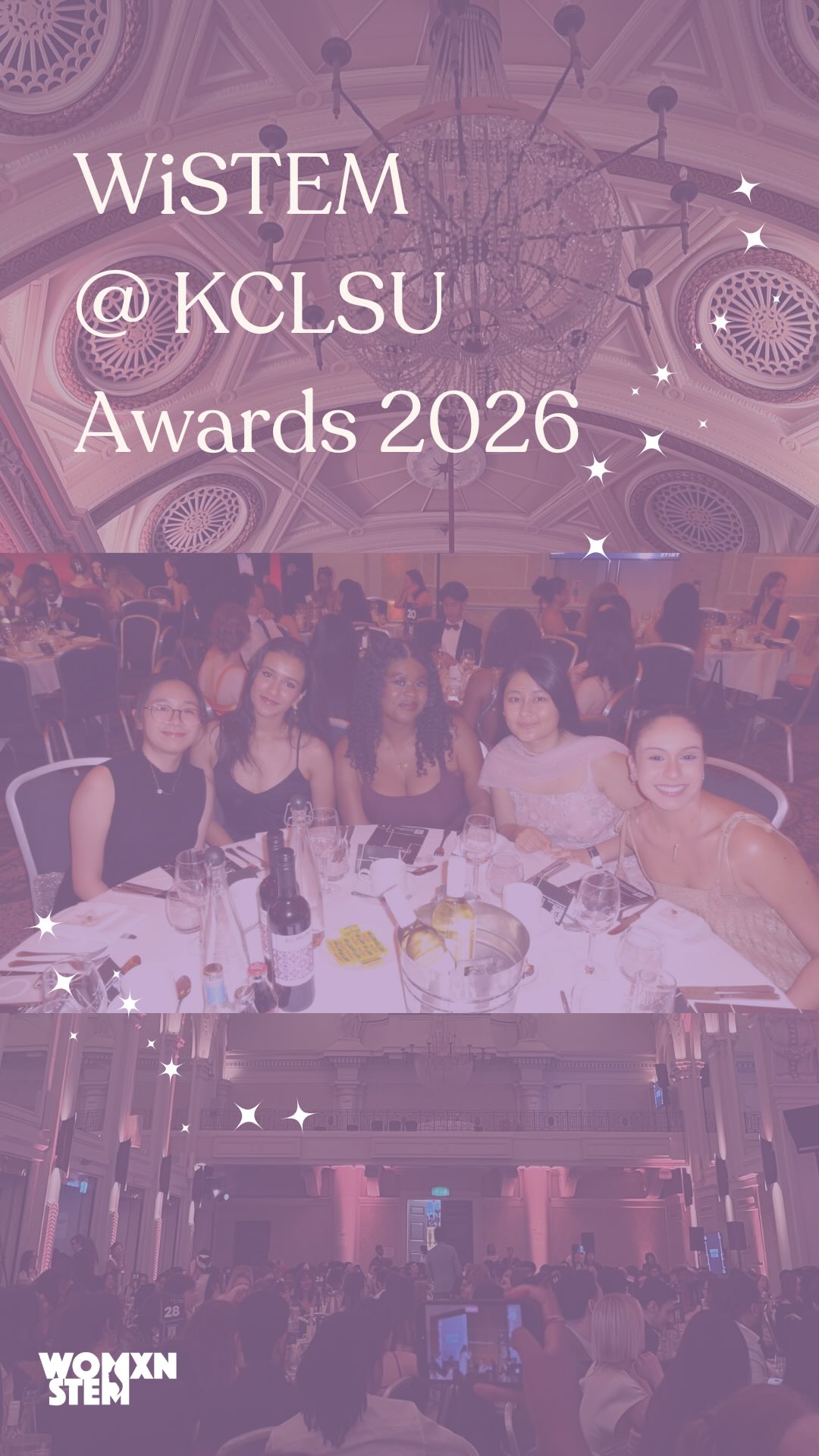 Our committee got the chance to represent KCL WiSTEM at the 2026 KCLSU Awards and we were so happy to be there!
Thank you to everyone who made this evening possible from @kclsu staff to the performers and sign interpreters, and a huge congratulations to all the winning societies š