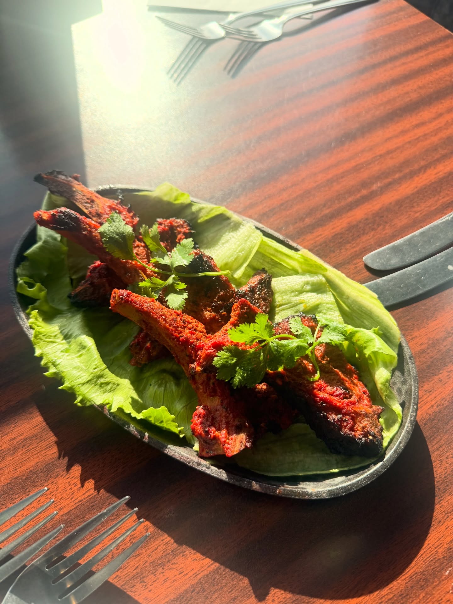One of our many Eid Specials, succulent lamb chops! Available only today ๐