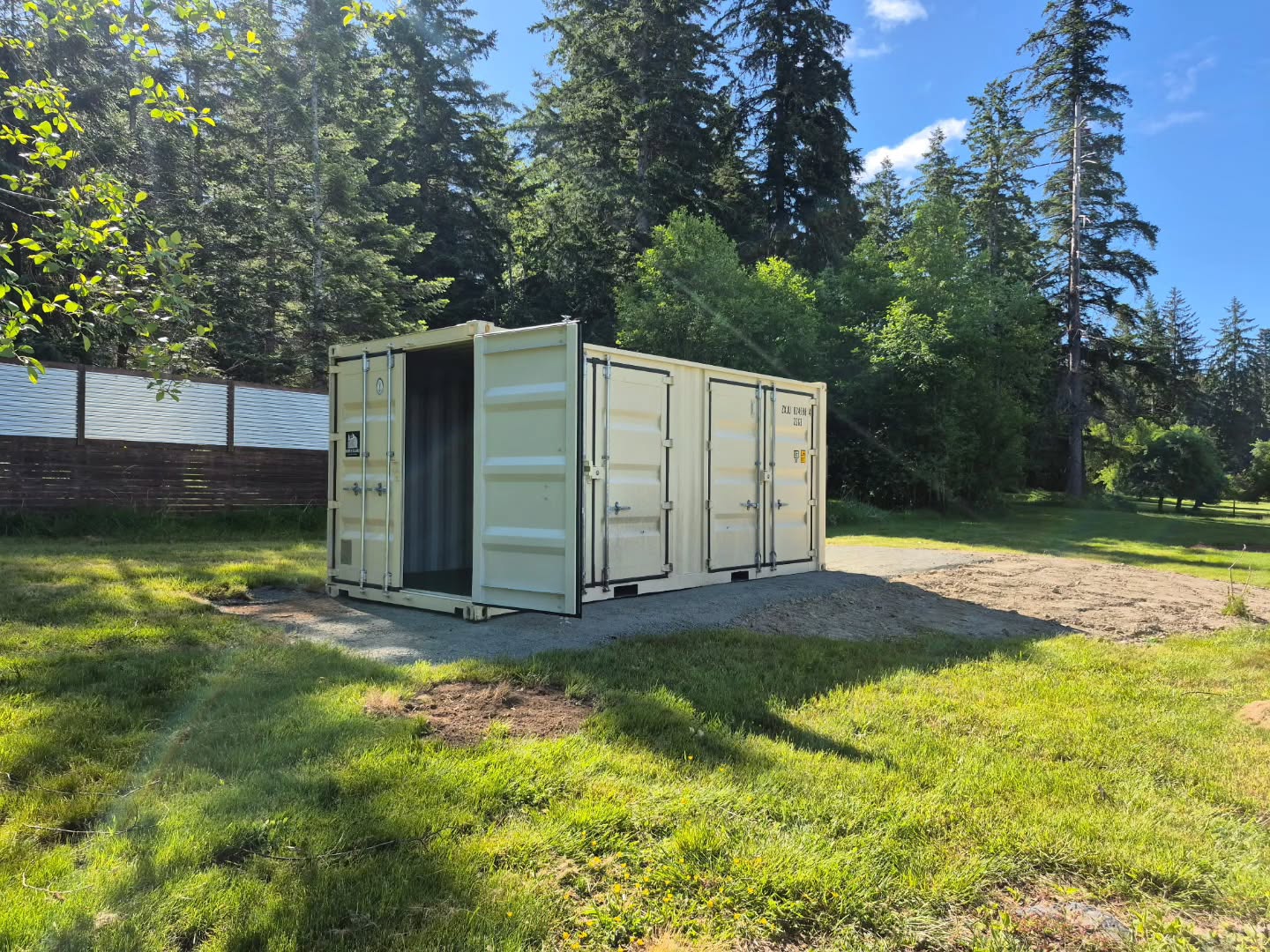 20ft with side doors delivery to Quadra. We have 2x more coming mid-june. Let us know if you'd like one, they are not easy to get.