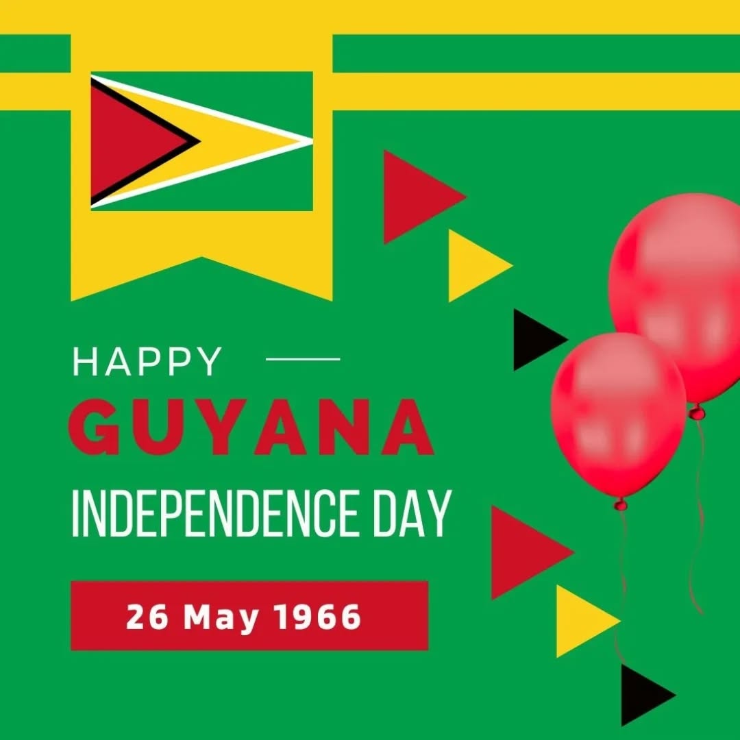 HAPPY INDEPENDENCE DAY GUYANA!
We hope you enjoy celebrating your independence in style with this tune, which was sung and produced by our wonderful friend, Marissa @marissafromcamden https://youtu.be/MNlDnYFf-IQ?si=vBawMVsAcyMN7Fmv