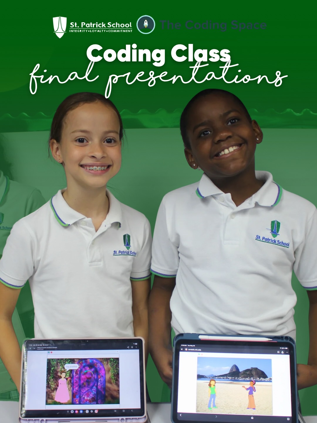 Throughout the year, our 4th and 5th Grade students explored coding as a tool for creativity, innovation, and problem solving, and their final presentations became an opportunity to showcase everything they have learned along the way. 💻✨
Parents were able to experience firsthand the projects developed by the students while seeing how coding strengthens logical thinking, collaboration, perseverance, and other essential skills that prepare them for the future. 💚🌿
We are grateful for our partnership with The Coding Space, whose guidance and support continue to help our students develop the skills and mindset needed for an ever evolving world.