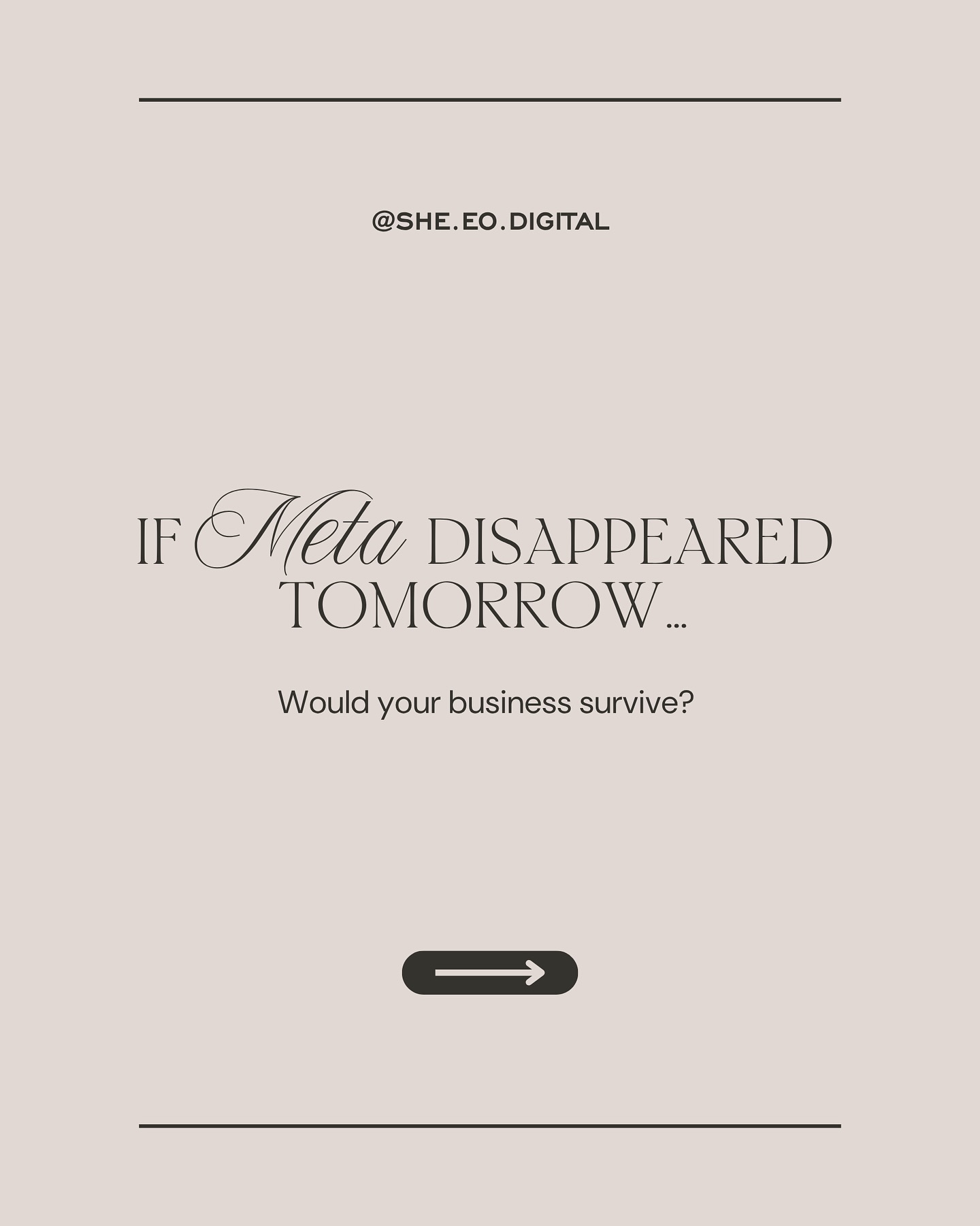 A few years ago, this conversation would have sounded a little dramatic.
Today? Not really. With conversations happening around legislation and the future of social platforms, it raises a question every business owner should think about:
If Instagram and Facebook disappeared tomorrow, what would happen to your business? Would people still know where to find you? Would leads still come in? Would you still have a way to communicate with your audience?
Social media is an incredible tool. We use it every single day and it absolutely has the power to grow businesses. But it was never meant to be the entire foundation.
Because at the end of the day, we don’t own Instagram.
We don’t own Facebook.
We don’t own the algorithm.
We’re building on platforms we borrow.
The businesses creating long term stability are the ones building beyond social media. They’re investing in websites that convert, SEO that gets them found, email lists they actually own, strong branding, customer experience, referrals, and systems that continue working even when algorithms decide not to.
Social media should be a doorway. Not the entire house.
Curious... if Meta disappeared tomorrow, would your business keep running or would you be starting from scratch?