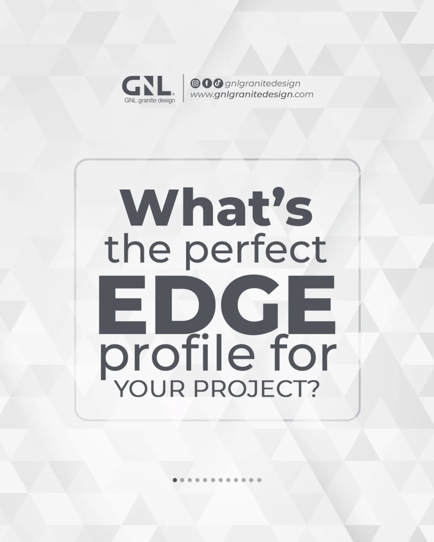 Your home tells your story and every choice is part of it. 🏡
Swipe through, explore our available edge profiles, and discover the one that best fits your style. ✨
Ready to get started? Book your free consultation now: 👉 gnlgranitedesign.com