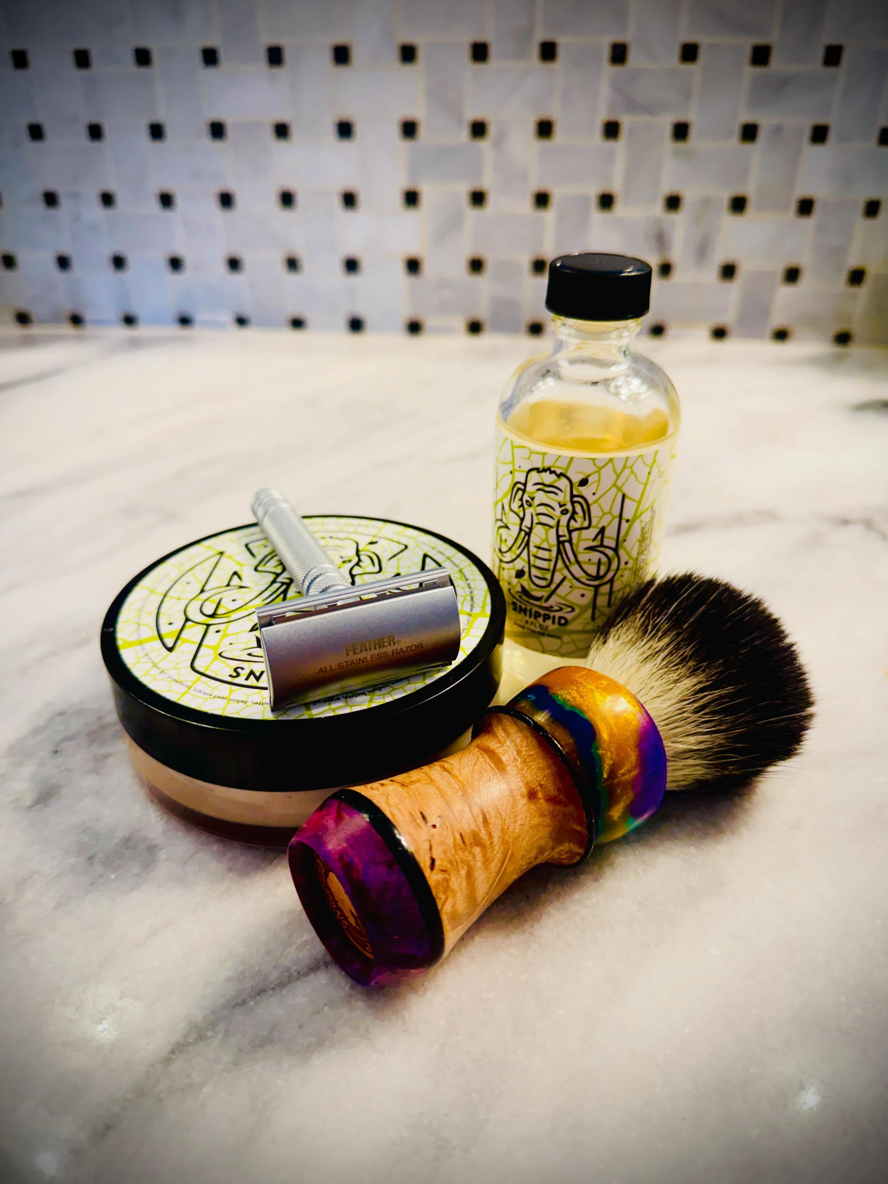 Thank you @jataifeather @house.of.mammoth @raddinosaurcreations #sotd #fragrance #shaving #wetshaving