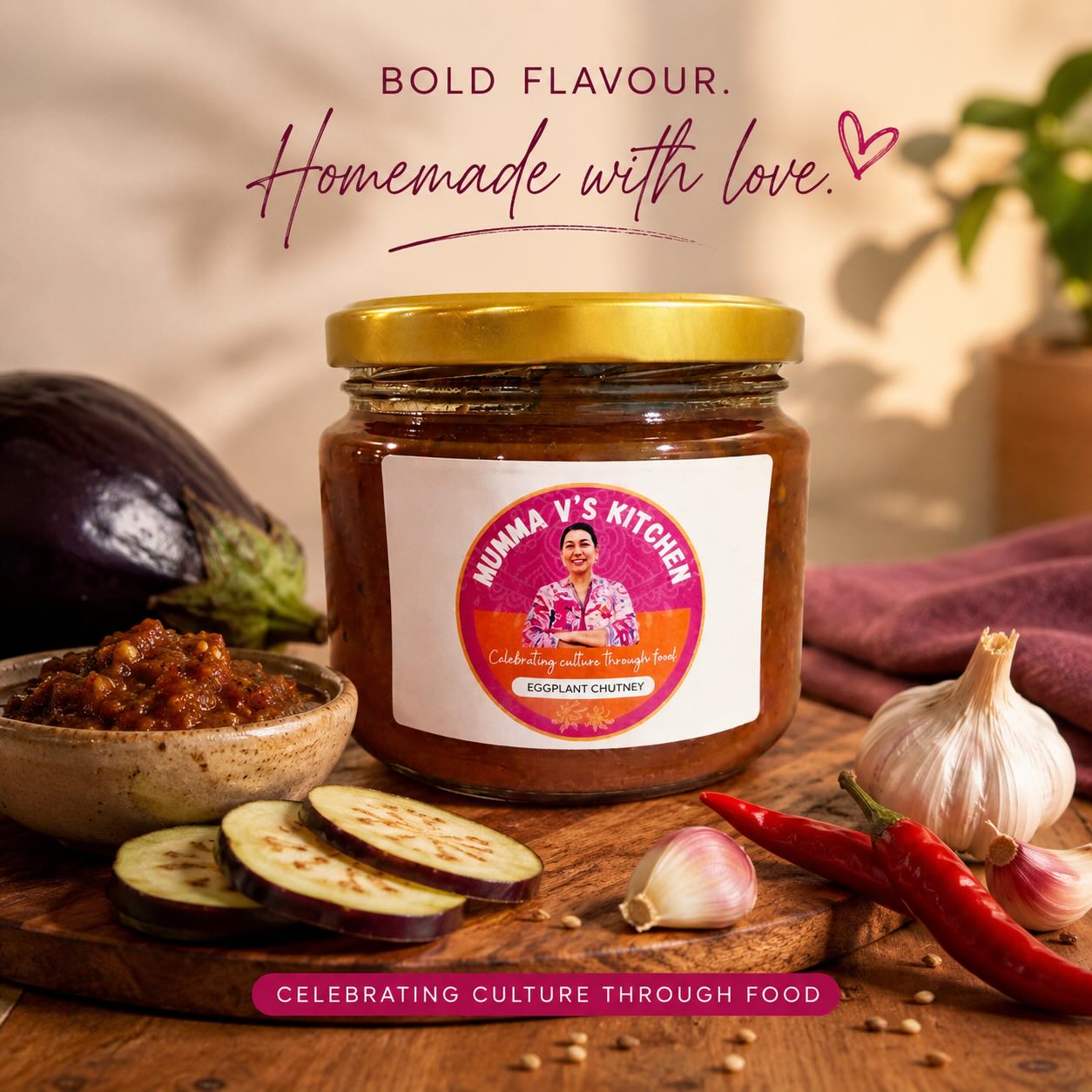✨ Handmade with love, packed with flavour ✨
Have you tried Mumma V’s famous Eggplant Chutney yet? 🌶️🍆
Made from cherished family recipes and bursting with authentic flavour, it’s the perfect addition to your grazing board, sandwiches, curries or favourite home-cooked meals.
Available now at New Farm Bistro — because great food starts with great ingredients ❤️