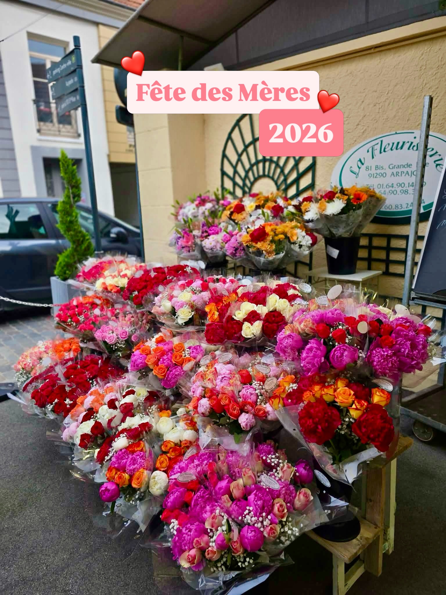 Merci à tous pour cette magnifique Fête des Mères ! ❤️
Quel week-end incroyable ! Grâce à votre fidélité et à votre confiance, notre boutique a été littéralement dévalisée 💐
Nous souhaitons adresser un immense merci à tous nos clients, mais aussi à toutes les personnes qui ont participé à notre jeu concours Fête des Mères. Votre enthousiasme, vos nombreux messages et votre participation nous ont fait chaud au cœur 💖
Comme chaque année, depuis bientôt 30 ans, c'est un véritable plaisir de vous accompagner dans tous vos moments de partage et d’émotion.
À très bientôt chez A la Fleuristerie ✨
NB: 🎁 Le tirage au sort a bien eu lieu et le gagnant a été contacté. Il viendra récupérer son lot ce mercredi en magasin. Nous vous partagerons le résultat en même temps.