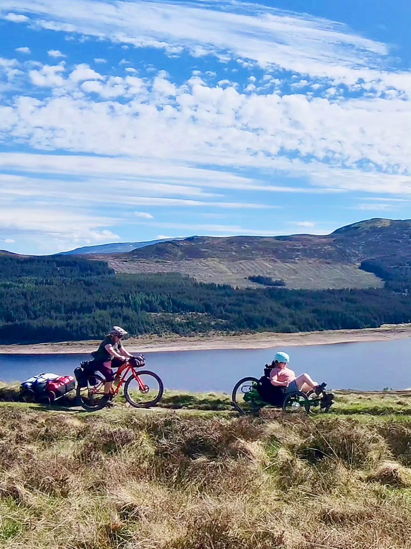 Visual representation is so important.
When CeCe and @vickybikes watched Three Wheel Drive at @kendalmountainfestival (the film that @handcycle_adventures and I produced about disability in the outdoors) CeCe saw adaptive cycles like hers on a bothy trip, and she knew that she wanted to do a similar trip with her Mum and friends @kellyjaynecollinge and her son Atlas.
Vicky contacted me as she knew that as well as being a bikepacking guide I am also a support worker - working with individuals with learning and physical disabilities.
So how do you make bikepacking accessible to those with learning disabilities? With careful planning, a curious and open mind - and a positive attitude!
I picked a route suitable for her @icetrikes and did pre-trip videos showcasing the trails and the bothy so CeCe could visualise where she would be going. We had video chats so she could 'meet' me and ask me about any aspects of the trip. She already knew I had an understanding of adaptive cycles from the film so took confidence in that too.
We created a plan, including logistics and kit lists to make her feel more comfortable for an overnight stay (a portable toilet etc) and blocked a few days off so we could pick the best weather window for the night away.
I sought landowner permission to park vehicles overnight on their ground, to film, and to access the site through gates suitable for the adaptive cycles and trailers.
Making the outdoors more accessible to all just takes a bit more thought, a bit more planning and a bit more kit - but it's all nearly always doable.
And the more that disability - both physical and learning - is represented, the more people can believe that they too can do that adventure that had previously seemed unattainable.
CeCe is brave, determined, creative, fun and has such a positive outlook on life. The trip was an utter joy to be a part of.
#disability #adventure #scotland #bikepacking #cycling