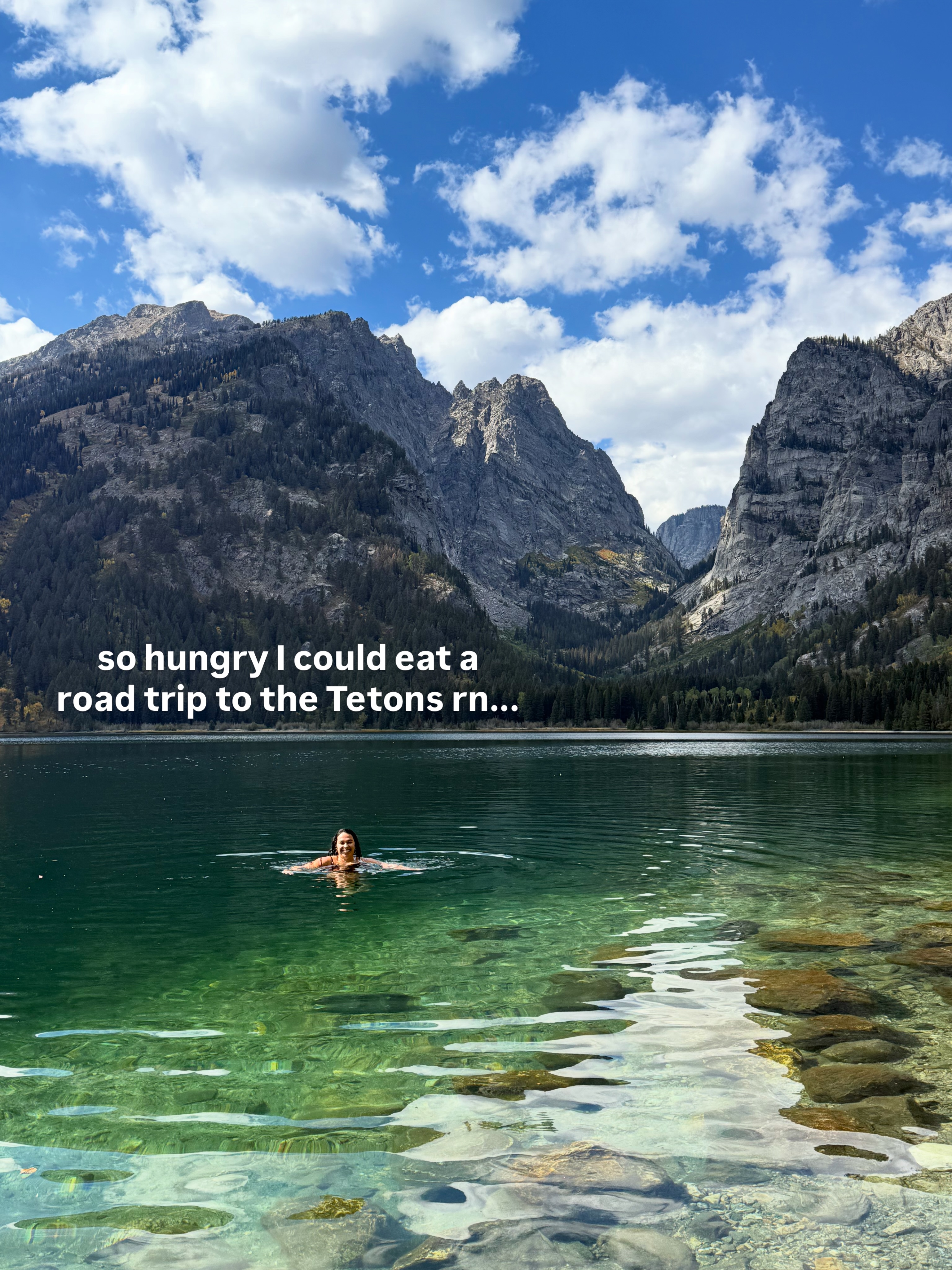 ... just thinking about the Tetons wbu? 🏔️🌀🐻🫐☀️
#tetons #grandtetons #mountains #roadtrip #nationalparks