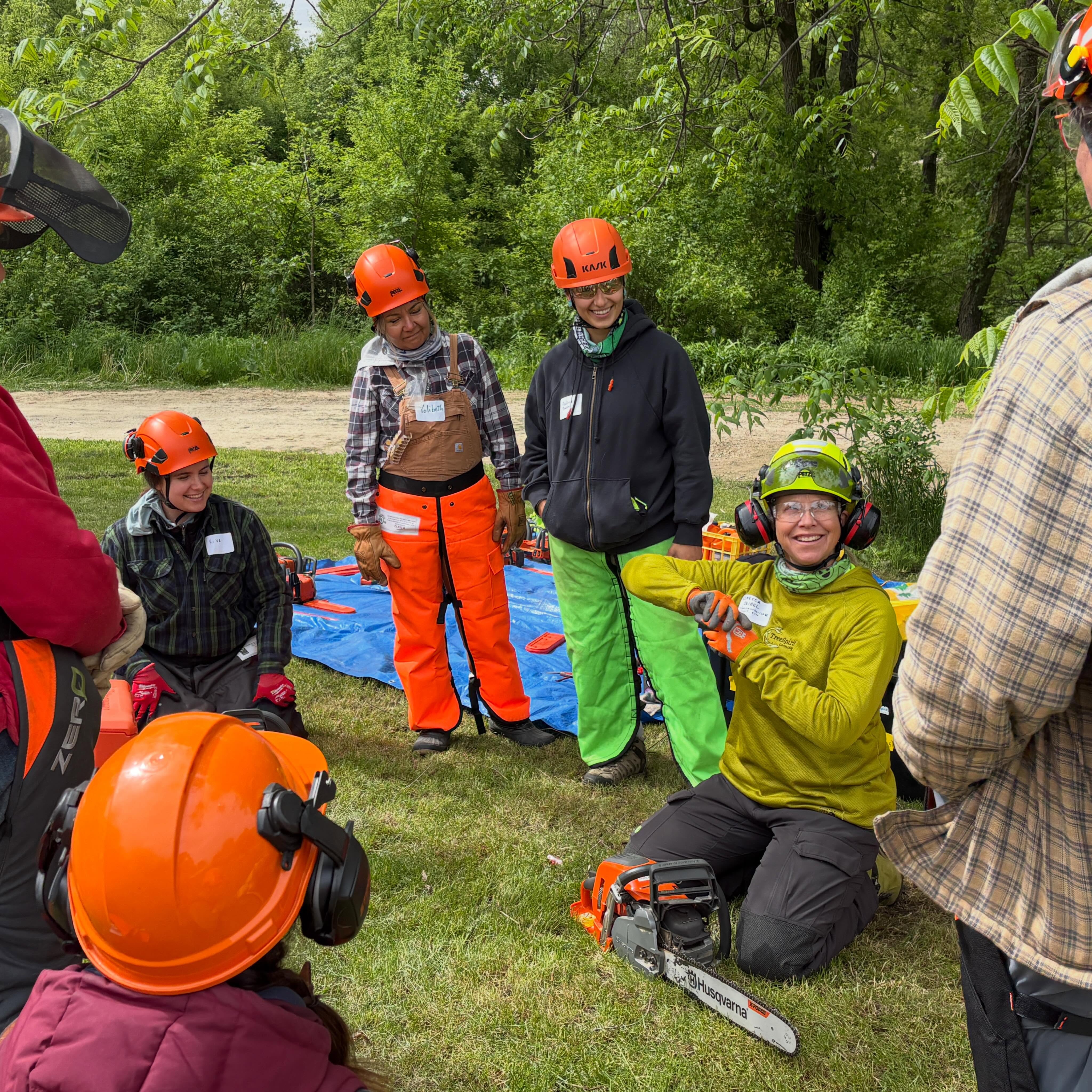 More photos from Thursday’s Managing Woodlands: Chainsaw Training!
This was truly a special experience. Twenty-five women gathered to learn from one another, share skills, and build confidence using “The Big Tools” that are often gatekept.
Arborist Rebecca Seibel of @treespiritconsulting and natural resources educator Olivia Kovacs led hands-on training in identifying and managing native and invasive woodland plants, along with safe, smart chainsaw operating.
A huge thank you to @squashingtonfarm for hosting such a fabulous group of empowered women. And thank you to @willystreetcoop for the generous donation of healthy, organic food that kept our hardworking sawyers and conservationists strong throughout an eventful day. 💪
Jo and Grace from @danecountyparks also joined us to give away free native wildflower seeds and share summer programming happening across Dane County.
This event was a collaboration between @michael_fields_ag (the parent organization of @wiwomenconservation) and @marbleseedorg.
See more photos from the Managing Woodlands: Chainsaw Training Series on Flickr:
https://tinylink.net/tHRr