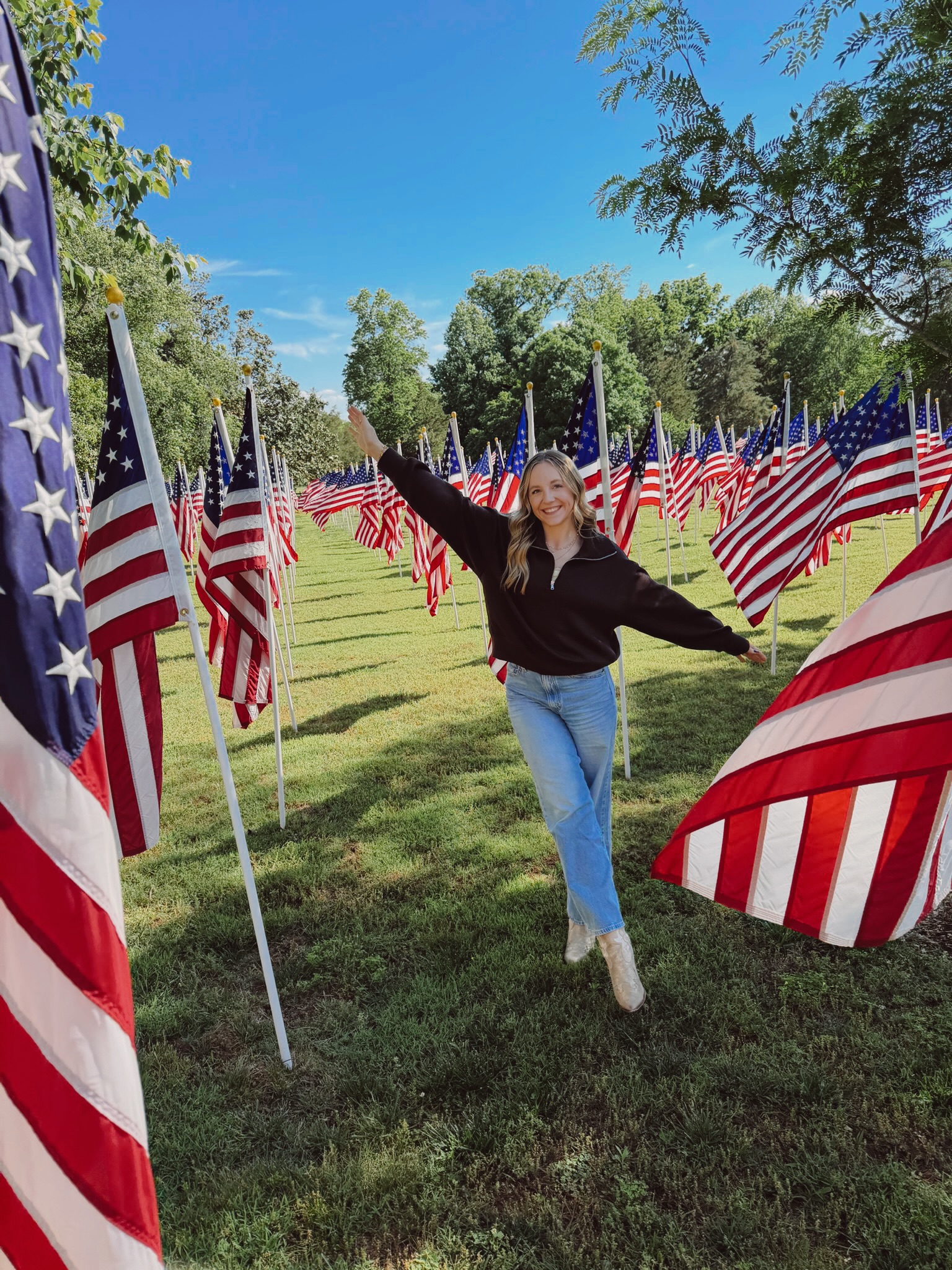 They sacrificed THEIR lives so we could live OURS…never forget that. Happy Memorial Day Weekend🫶🏻✨🇺🇸