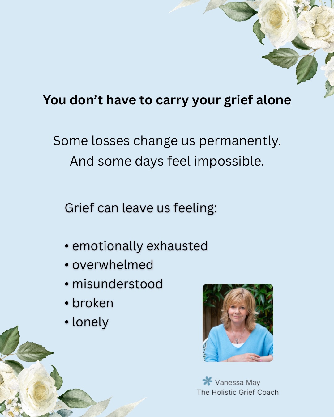 Grief after a traumatic loss can leave us feeling as if no one around us really understands what we now have to carry. The emotional exhaustion, the overwhelm, the loneliness, the crushing sadness of having to live without the person we have lost. If you’re feeling all of this and more, I offer gentle holistic grief support where your grief is understood. I’m a bereaved mum and widow so I get it. And as a holistic grief coach, certified grief educator, BANT nutritional therapist, and wellbeing and spiritual coach, I understand that major loss is a ‘whole being’ experience. I’ve now helped hundreds of women navigate grief, so if you haven’t found the right grief support yet and would like to work with someone who truly gets it, please get in touch.
Follow the link in my bio, use the contact button or DM “SUPPORT” 🤍
Please share this post if you know others who need grief support.
.
#griefsupport #griefcounseling #childloss #lossofalovedone