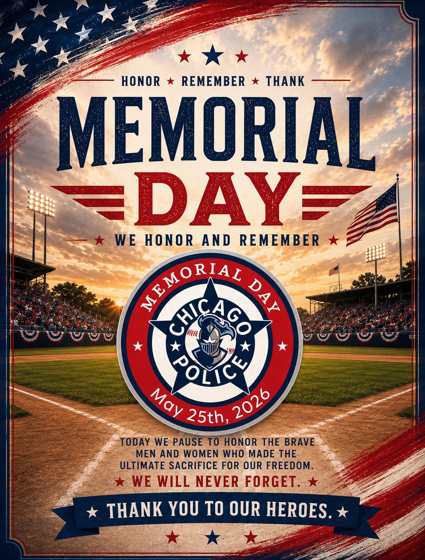 On this Memorial Day, we pause not just to enjoy a long weekend, but to remember the true cost of the freedoms we live with every day.
Today is about honoring the brave men and women who gave their lives in service to this country. They wore the uniform, answered the call, and made the ultimate sacrifice so that others could live in peace, raise families, and chase their dreams. Their courage is the foundation of the liberties we often take for granted.
It’s a day to reflect, to remember their names, their stories, and the families they left behind. It’s also a reminder that freedom is never free, it is earned and protected by those willing to stand in harm’s way for something greater than themselves.
As we gather with family and friends, let’s take a moment to truly honor them. Say their names. Share their stories. Fly the flag with pride.
We remember. We honor. We will never forget. 🇺🇸