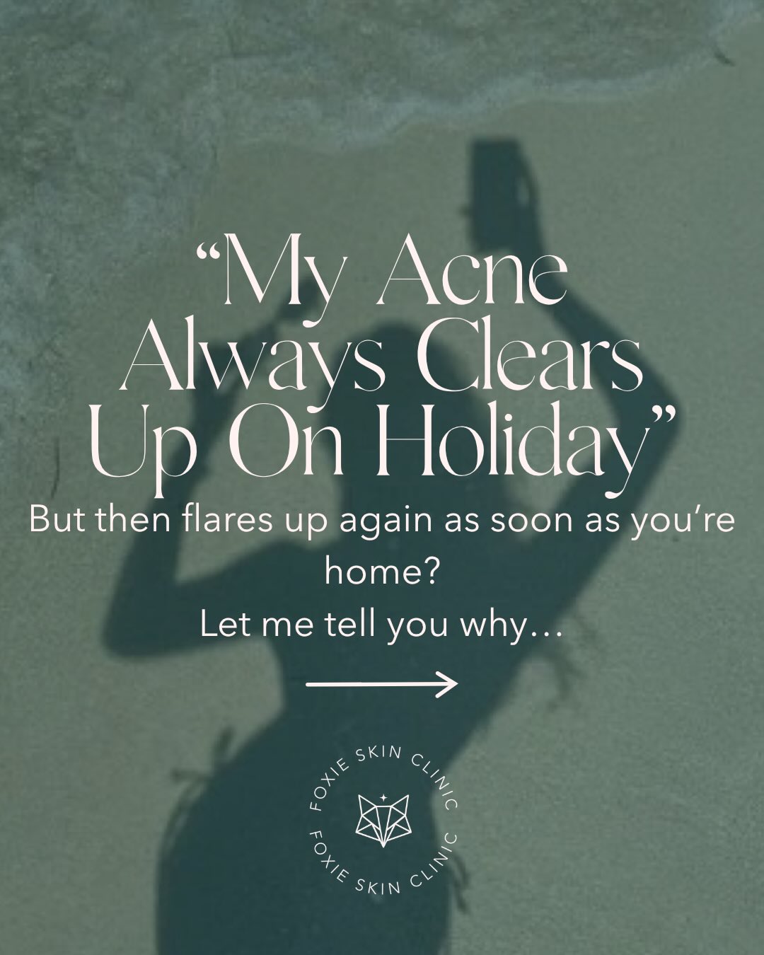 Ever noticed how your skin suddenly behaves on holiday? 👀☀️
Less stress.
More sleep.
More movement.
Better food.
More sunshine.
A calmer nervous system.
Your acne is often a reflection of what’s happening internally - which is why skincare alone isn’t always cutting it.
If your skin clears on holiday but flares back up at home, it’s time to stop just treating the surface and start looking deeper 🫶🏼✨
DM me “ACNE” for my free acne e-book and exclusive info on something exciting coming soon 👀