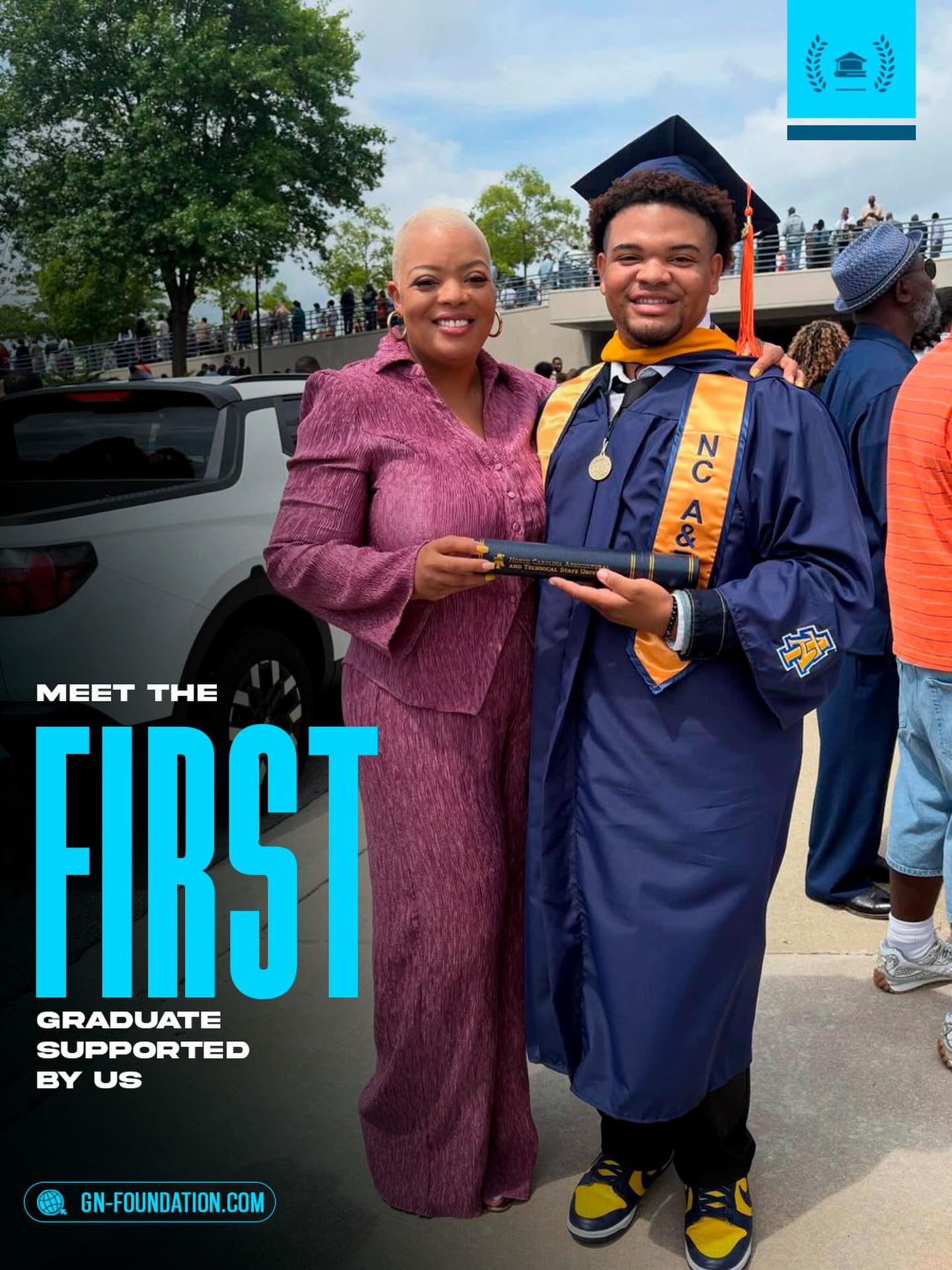Today we are beaming with pride to share a milestone that belongs to both Noah and us. 🤩
We have walked side by side since his very first day at university, and today we celebrate Noah as our first graduate! 🚀
As our first beneficiary, he already has internship experience under his belt and is ready for the professional world. This is a fundamental step in changing Noah’s life and that of his family. ❤️
For those of you who helped with your donations, please feel free to take pride in this victory.
Let’s go for more! 💪🏾
Visit us at https://www.gn-foundation.com/ 💻
———————————-
Hoje estamos radiantes de orgulho ao compartilhar uma conquista que é do Noah e nossa também. 🤩
Caminhamos lado a lado desde o seu primeiro dia na universidade, e hoje celebramos o Noah como o nosso primeiro graduado! 🚀
Ele, que começou como o primeiro beneficiado da fundação, já acumula a experiência de estágio e está pronto para o mercado. Este é um passo fundamental na transformação da vida do Noah e de sua família. ❤️
Para você que contribuiu com sua doação, sinta-se parte integrante desta vitória.
Vamos por mais! 💪🏾
Visite-nos em https://www.gn-foundation.com/ 💻
#GNFoundation #Pride #Conquer #University #Graduate