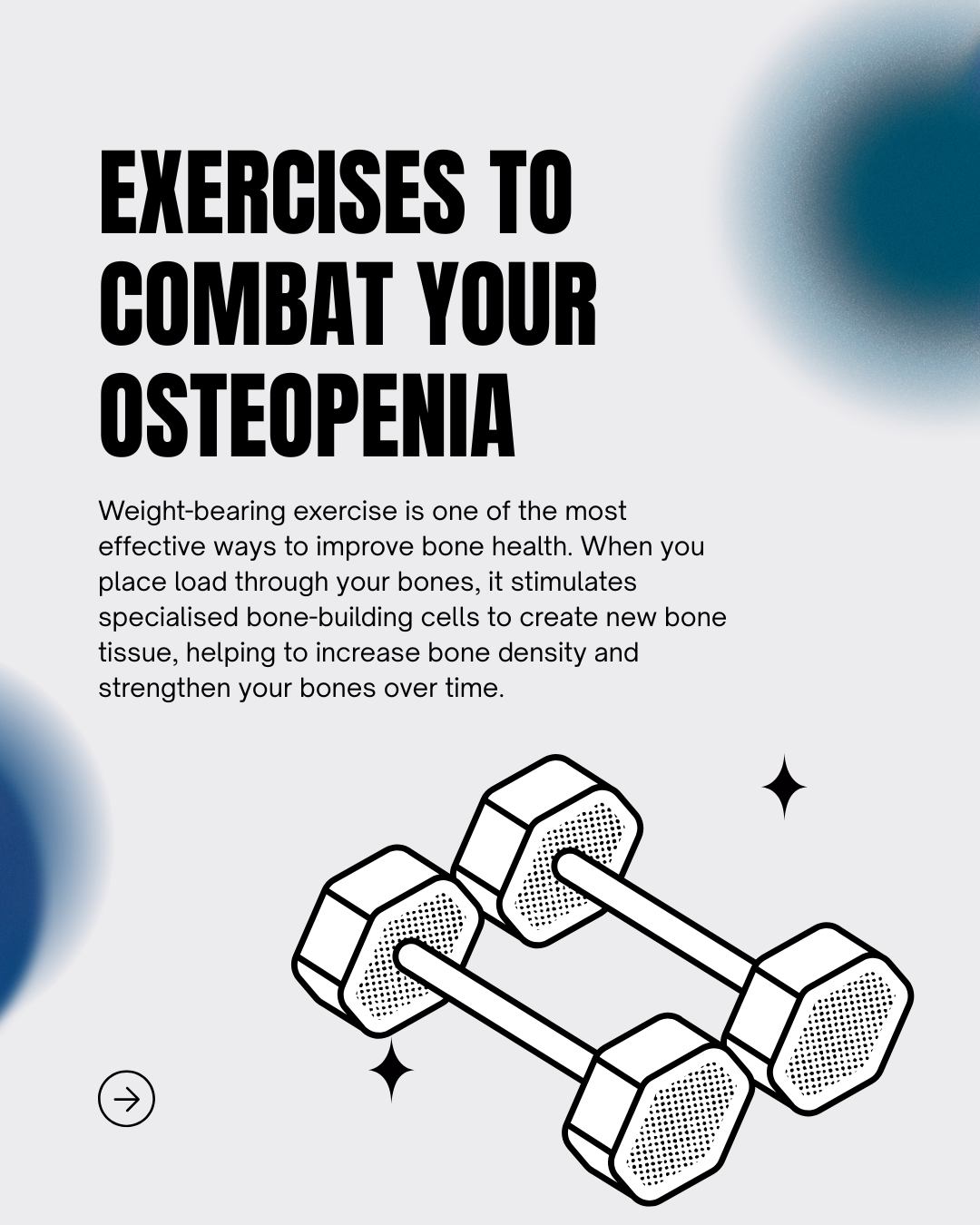 Osteopenia doesnβt mean stop moving, it means moving smarter.
These exercises help support bone strength, balance, and long-term health.
Swipe through β‘οΈ
π 3/3 Trappers Drive, Woodvale 6026
π Book online: www.properformphysio.com
π² (08) 9309 3166
π·οΈ @properformphysio in your posts to share your journey with us!
#physio #physiotherapy #ProPerformPhysio #sportsphysio #osteopenia