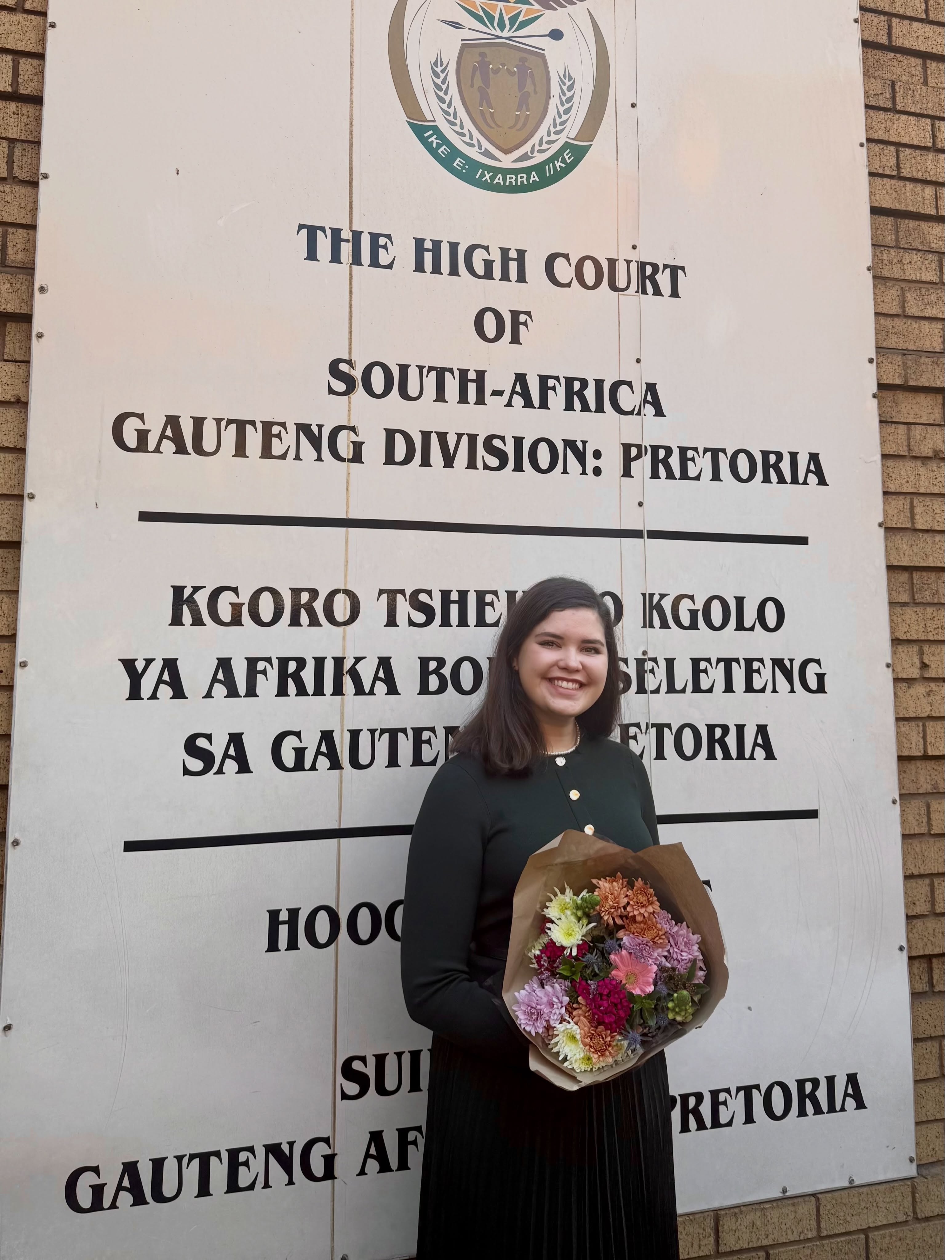 Congratulations to URAās Clarisse Scheepers on her admission as an Attorney of the High Court of South Africa!
Clarisse had the honour of being admitted by Constitutional Court Justice Theron, a memorable milestone at the start of what promises to be an exceptional legal career.
As you embark on this exciting journey, we wish you success and a lasting impact on the legal profession. Here is to your very bright future ahead as URAās newest Associate! š