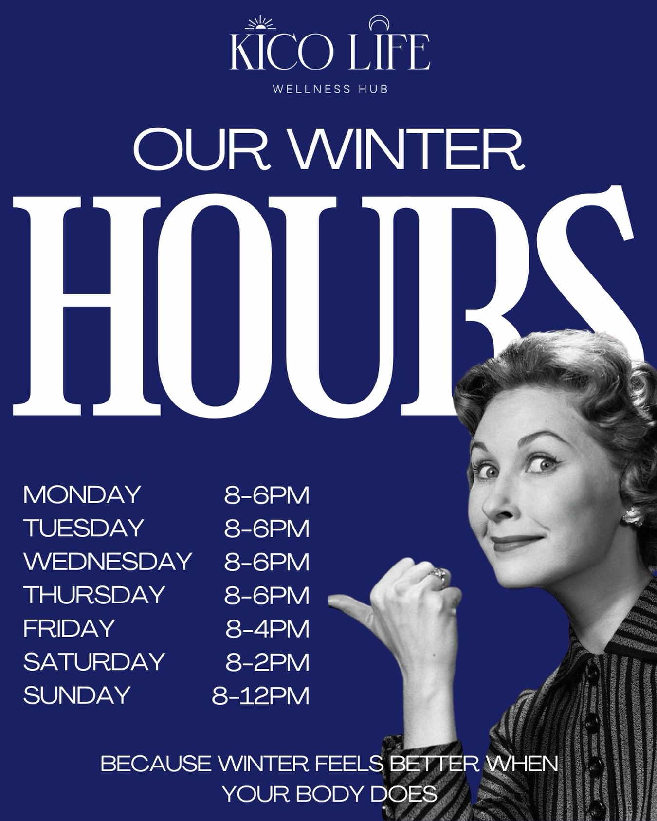 The days are shorter — but your recovery shouldn’t be. Keep showing up for your body this winter 💪🏼
Please take note of our updated winter hours and stay tuned for our winter specials! 👀