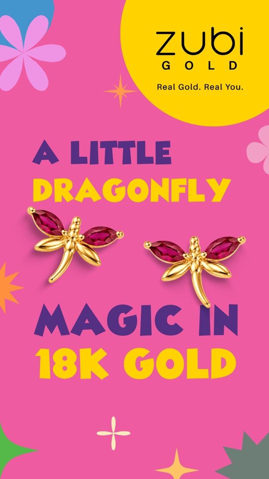 Jewellery this cute deserves attention 😍
Golden dragonflies that sparkle with every move ✨
Crafted in real 18K gold, these earrings are the perfect mix of soft elegance and statement charm - only at Zubi Gold.
Visit us at - @centresquarekochi @m5ecity_mall
#ZubiGold #18KGold #DragonflyEarrings #GoldJewellery #EverydayGold #MinimalJewellery #GoldEarrings