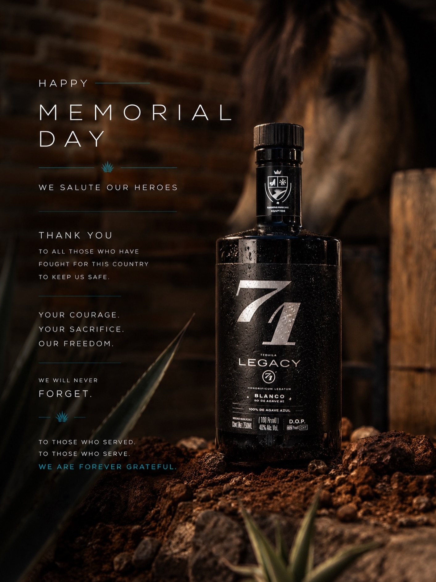 This Memorial Day, we honor the memories, the legacy, and the moments that live on forever.
Legacy 71, a toast to stories that transcend generations. 🇺🇸✨
#legacy71 #memorialday #usa #california #tequila