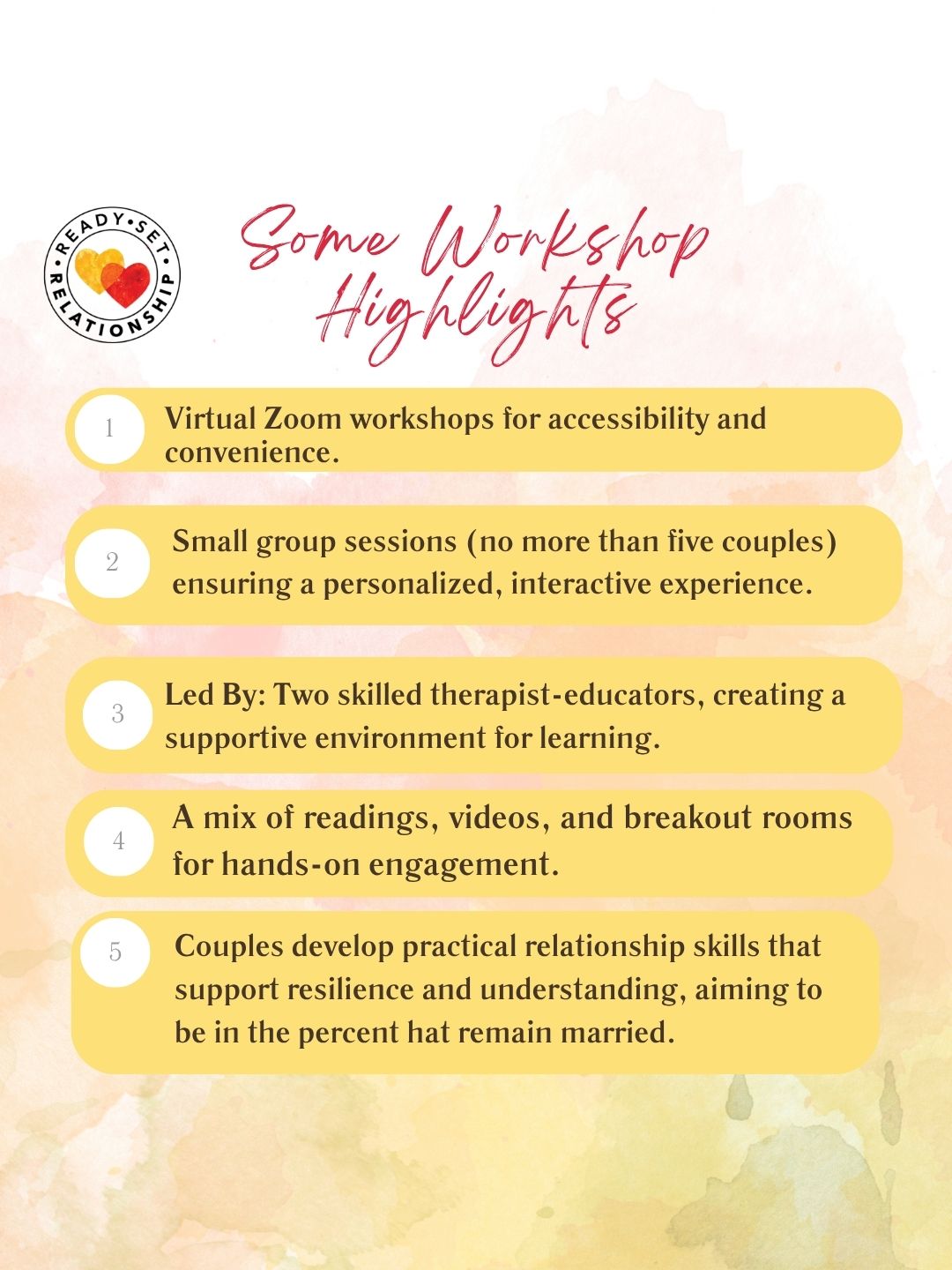 Support should feel accessible, personal, and impactful.
From small groups to real-life applications, our workshops are designed to meet you where you are.
#CouplesSupport #WorkshopExperience #RelationshipTools