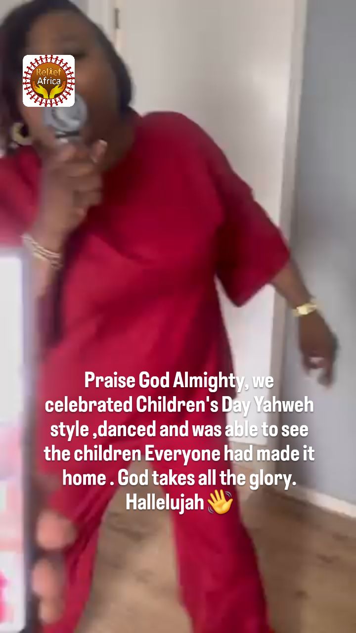 Praise God Almighty, we celebrated Children's Day 2026 Yahweh style ,danced and was able to see the children Everyone had made it home . God takes all the glory. Hallelujah 👋
