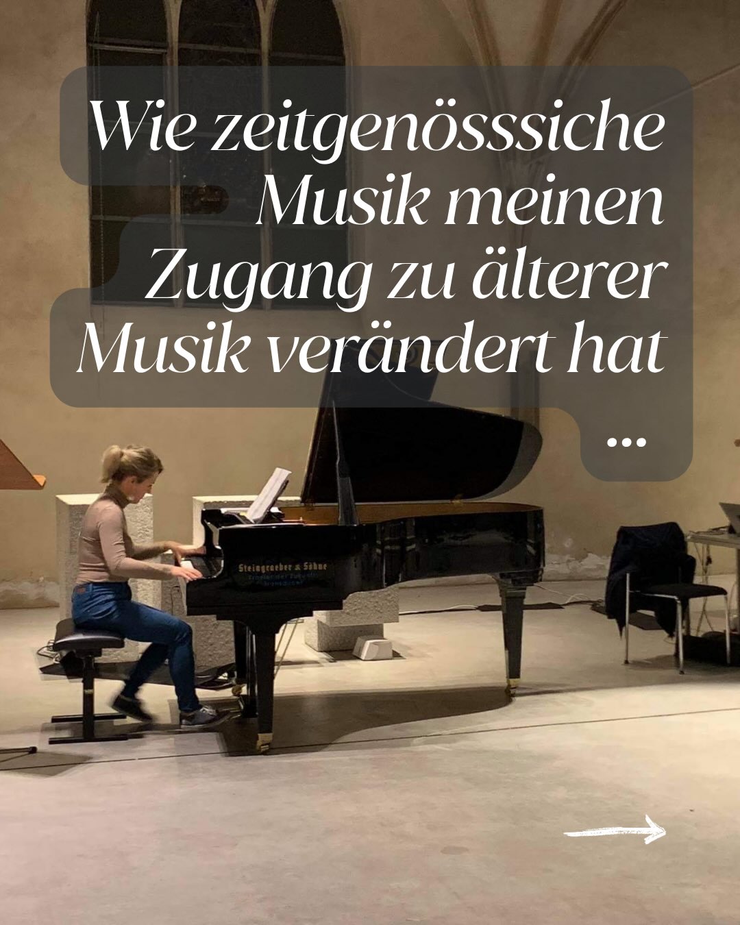 Gedanken darüber, wie zeitgenössische Musik meinen Zugang zu älterer Musik verändert hat.
Die Zusammenarbeit mit heutigen Komponist:innen hat meinen Blick auf Interpretation, Klang und musikalischen Ausdruck nachhaltig geprägt.
Heute interessieren mich nicht nur Regeln oder Traditionen, sondern vor allem die Frage, was Musik erzählen möchte — und wie man ihren Kern hörbar machen kann.
Mehr dazu im aktuellen mica-Interview 🙂
#pianistsofinstagram #contemporarypianist #portrait #pianistinvienna #femalepianist