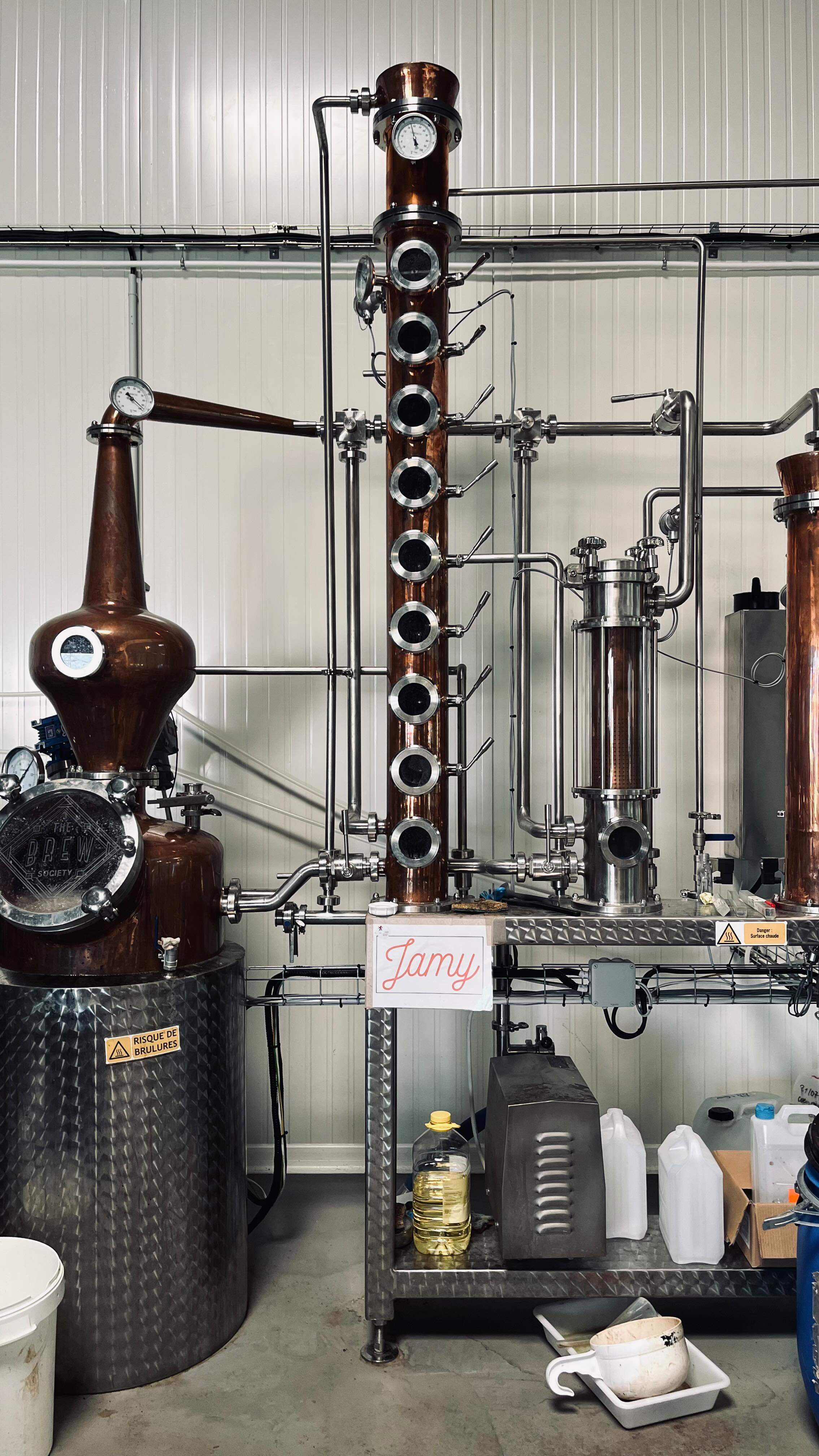 Coupe du jour à la @brewsocietyinstitut #distillation #formation #spiritueux #distillerie