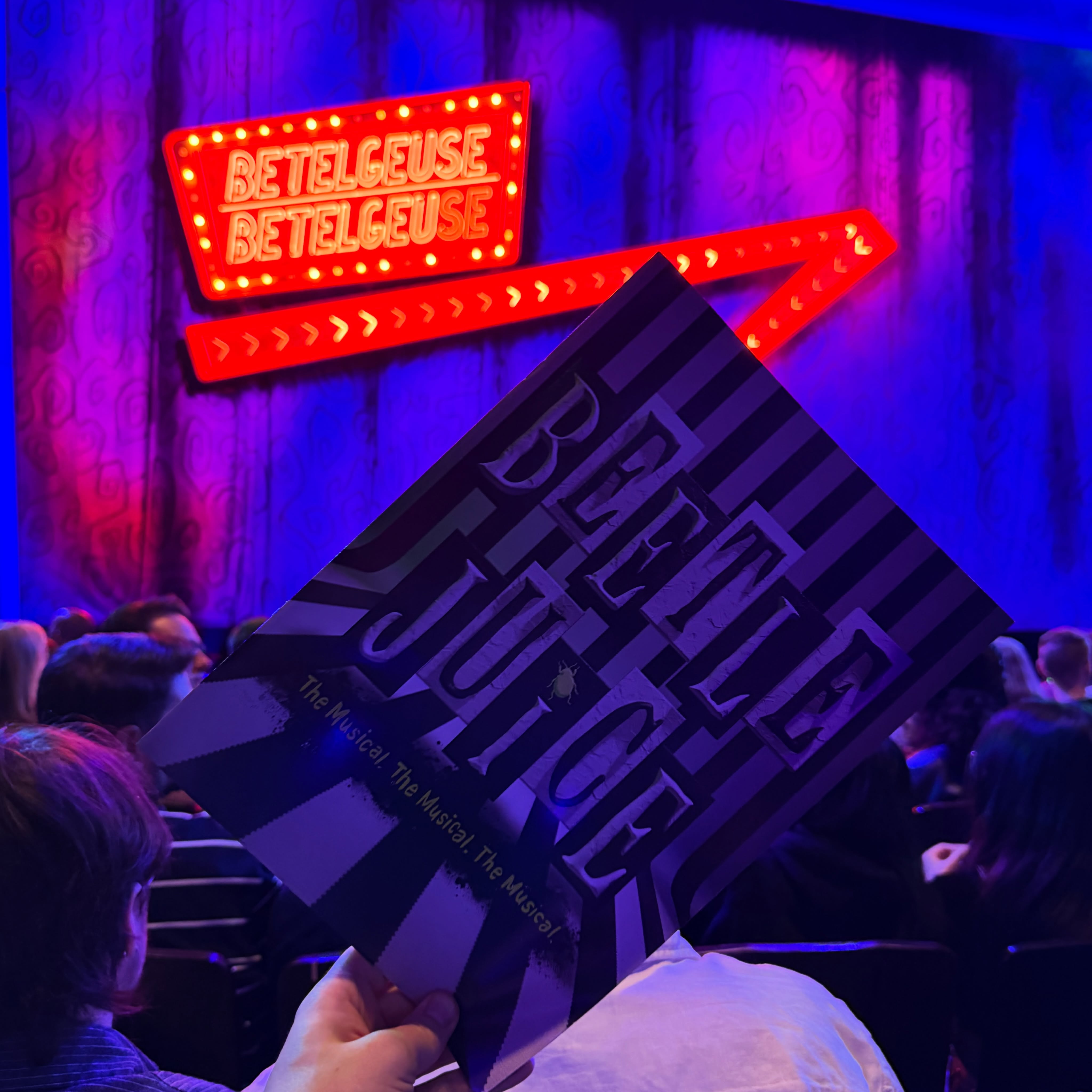 Tonight I’ve gone to see a show about death @beetlejuiceweg
