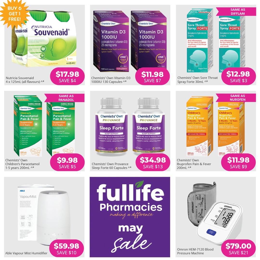 As the weather cools down, it’s time to support your health a little differently.
This month we’re focusing on sleep, immunity, kids’ health and everyday winter support - from vitamin D and sore throat relief to vapour mist and sleep supplements.
Pop in and chat with our pharmacists if you’d like help choosing the right option!
#winterwellness #sleepbetter #immunesupport #kidshealth #melbournehealth #pharmacylife