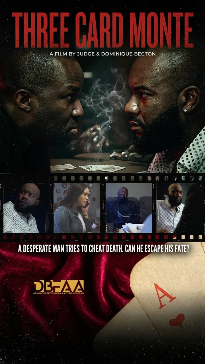 In this heart-pounding thriller, “Three Card Monte” A desperate man @marquesdavis80 tries to cheat death @motionpicturestarking in a card game, hoping that he could escape his fate.
Another DBFAA original film.