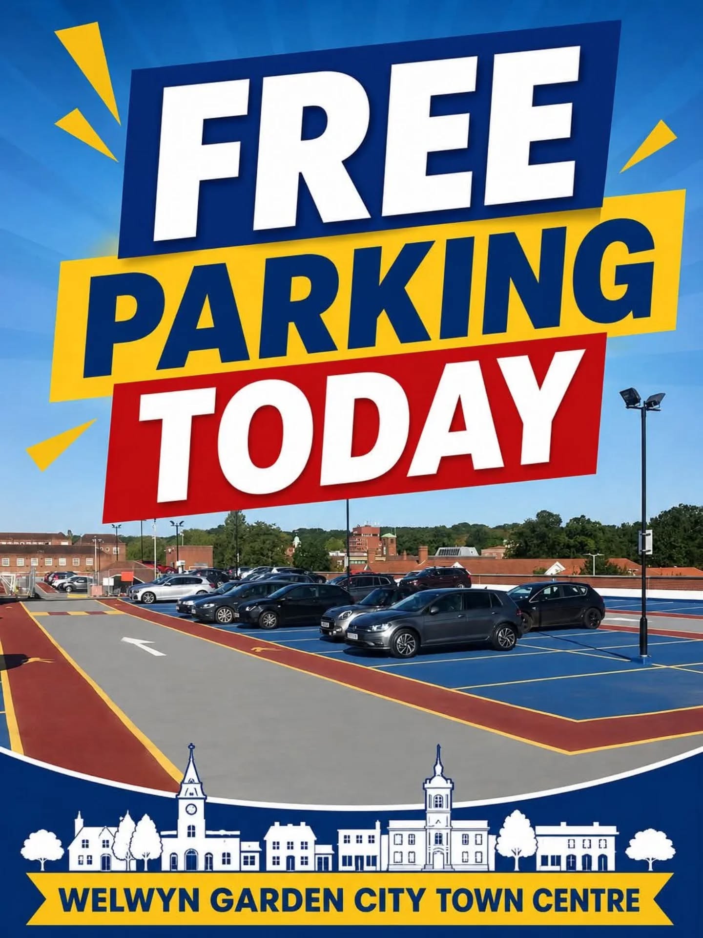 ๐ Visiting Welwyn Garden City town centre today?
Did you know you can park for FREE in all Welwyn Hatfield Borough Council car parks, including Hunters Bridge and Campus West!
Whether youโre heading into town for shopping, lunch, or a coffee with a view, you can save on parking while you enjoy your visit โ๐๏ธ
โ
Free parking is available:
โข Every day after 6pm
โข Sundays
โข Bank Holiday Mondays
Available in all WHBC car parks across the town centre.
#WelwynGardenCity #FreeParking #TownCentre #ShopLocal