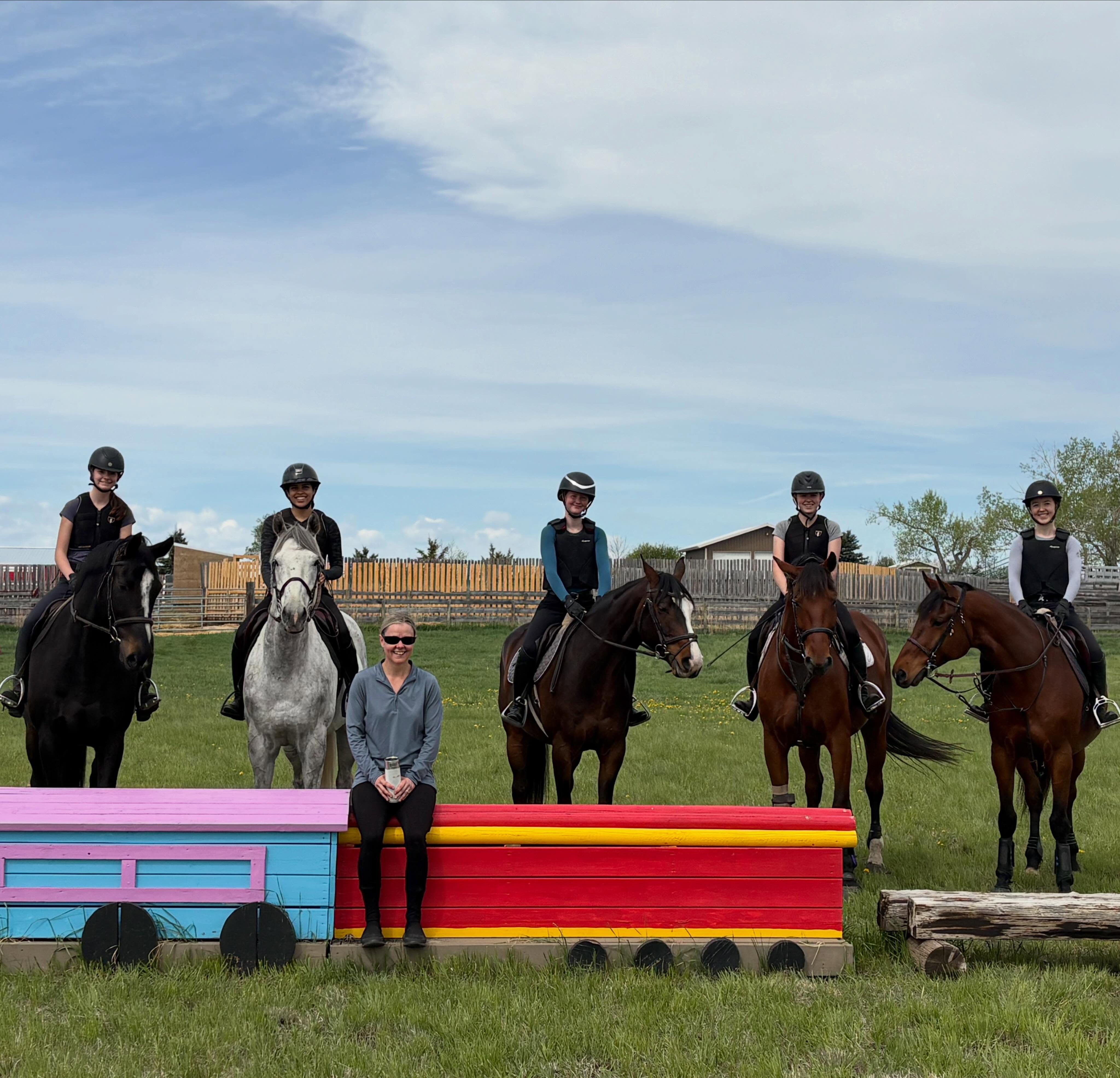 Amazing day for our riders having a cross country clinic with the one and only Kristine Haut @kristinehaut ! Thank you to He Loves Me Stables in High River for hosting on your gorgeous property and Kris for putting all of this together and giving everyone such a fabulous experience, looking forward to Cochrane next week to do it all again! 💜