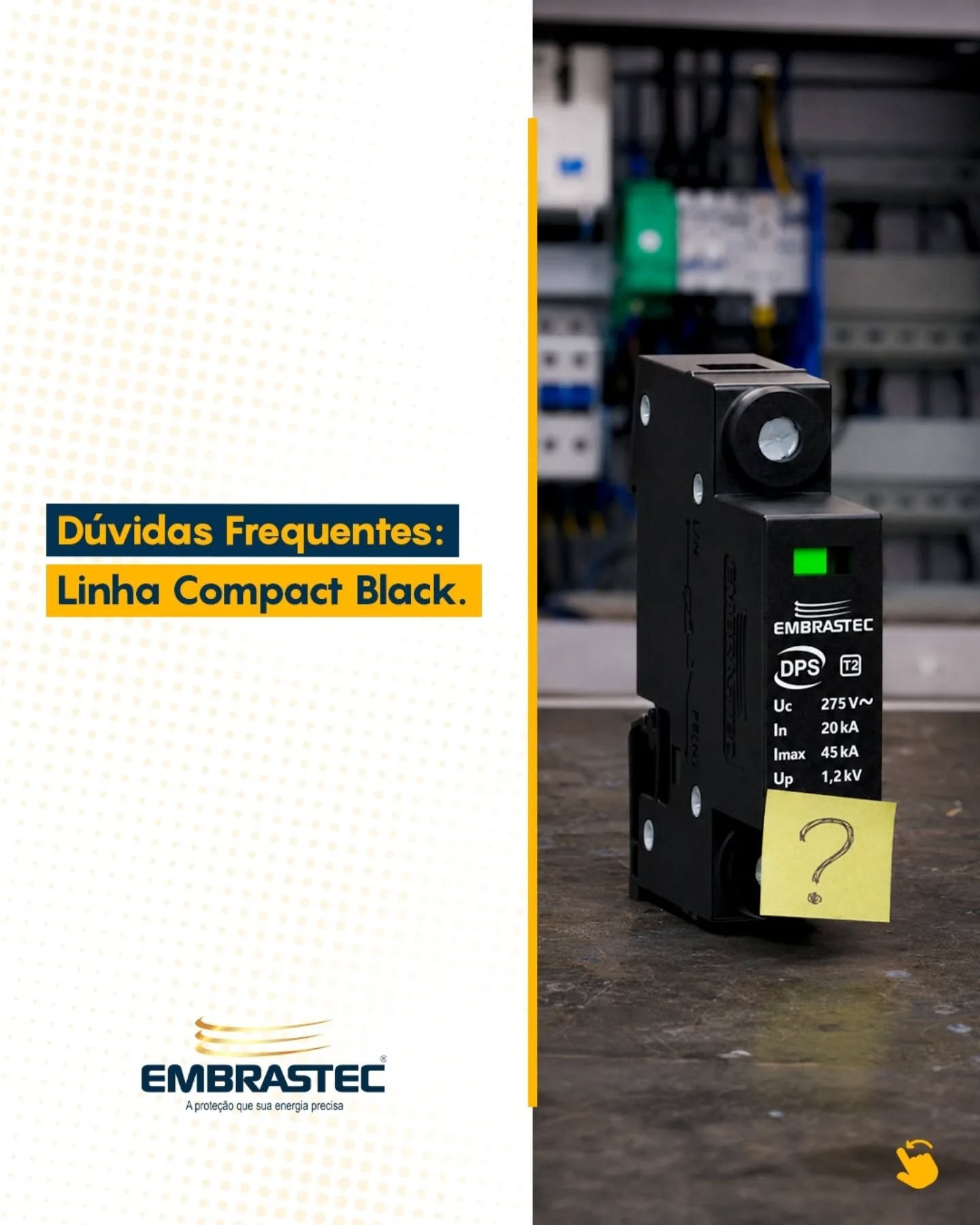 Você perguntou, nós respondemos! ⚡🛠️
O dia a dia no canteiro de obras exige respostas rápidas e materiais confiáveis.
A Linha Black da Embrastec não só atende às normas, como também foi pensada ergonomicamente para facilitar o seu trabalho e a sua manutenção.
Deixe sua dúvida técnica aqui nos comentários!
Nossos especialistas estão prontos para ajudar você a entregar a melhor instalação.
#DuvidaDeEletricista #ManutençãoElétrica #Instalador #LinhaBlack #Embrastec