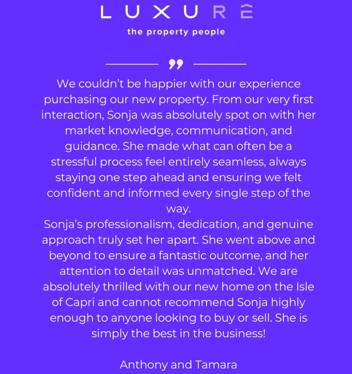 As an agent in a highly competitive market on the Gold Coast we need to celebrate the wins. The appreciation posts from buyers and sellers make all the long days worth the grind! 🙌🏻🥳💜 #realestateaustralia #realestateagent #winning #luxuryrealestate