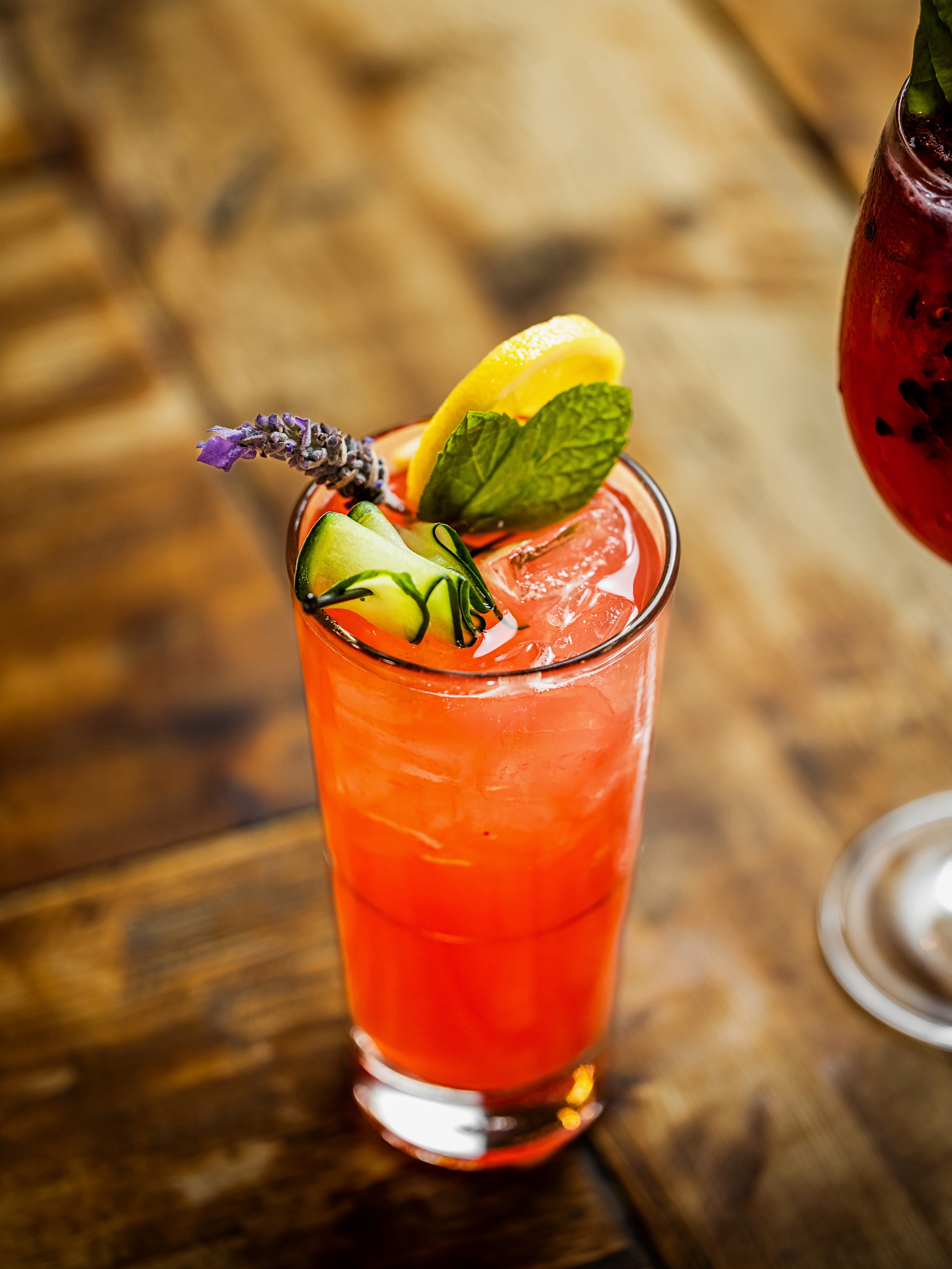the bouquet 💐a garden in a glass — vodka, elderflower, lavender, rosemary, citrus, cranberr....