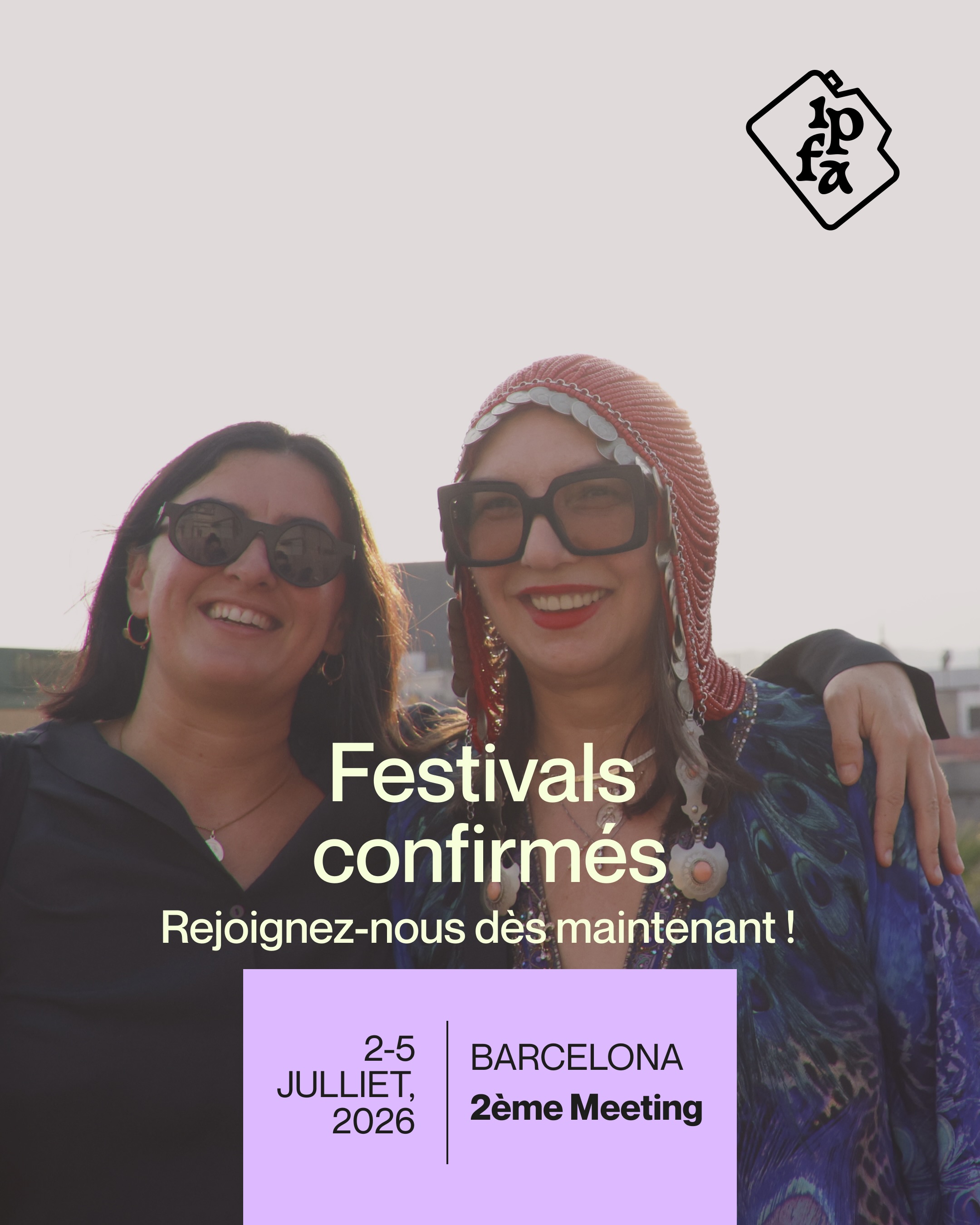 🌍 Les festivals arrivent à Barcelone… et la liste continue de grandir 👀
Des festivals de photographie du monde entier ont déjà confirmé leur présence à la 2e Rencontre IPFA 2026 ✨
Directeurs, curateurs, organisateurs, artistes, enseignants et équipes de festivals se réuniront pour quelques jours intenses de networking, lectures de portfolios, conférences, expositions et nouvelles collaborations.
Et honnêtement… cela devient vraiment quelque chose de spécial.
Des petits festivals indépendants aux événements reconnus à l’international, la communauté mondiale des festivals de photographie se retrouve dans un même lieu ❤️
D’autres festivals continuent de rejoindre l’aventure, et nous partagerons les participants confirmés dans les prochaines semaines… alors restez connectés 👀
Vous voulez en faire partie vous aussi ?
📍 Barcelone
📅 2–5 juillet 2026
Plus d’infos dans la bio / sur le site ✨