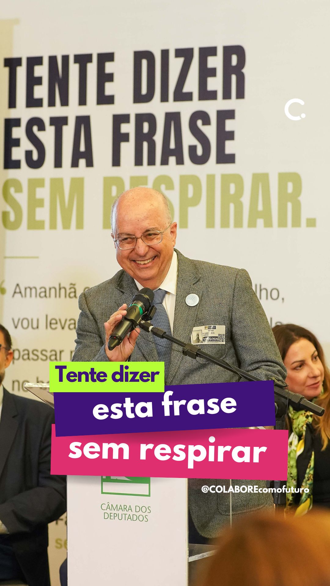 🗣️ Você consegue dizer esta frase sem respirar?
(A frase está no primeiro comentário.)
No Mês Mundial da Asma e nos 30 anos da Lei Antifumo, levamos ao Congresso Nacional um debate urgente sobre os desafios enfrentados diariamente por pessoas que vivem com doenças respiratórias graves:
Um chamado à ação por mais prevenção, diagnóstico precoce e acesso ao tratamento adequado.
Nosso agradecimento a cada associação, entidade e liderança que esteve conosco fortalecendo essa causa.
@opspaho
@minsaude
INCA
@pneumosbpt
@abra.sp
@insta.act
@asbag_asmagrave
@asbai_alergia
@atopicosbrasil
@fundacaoproar
@drasandra.marques
@deputadafernandapessoa
Respirar deveria ser simples.
#Asma #DPOC #DoençasRespiratórias #SaúdeRespiratória #CongressoNacional #RespirarDeveriaSerSimples #COLBOREcomofuturo