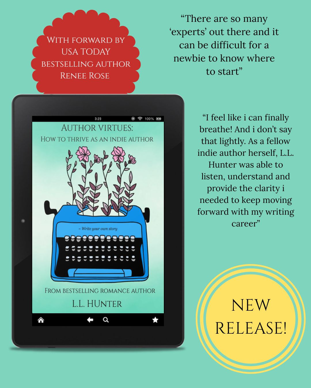 🌸NEW RELEASE!🌸
Are you an indie author who’s feeling stuck?
Can’t make heads or tails of marketing?
Are you a traditionally published author looking at going indie?
Have you written a book, and wondering what the next step is?
If you answered yes to all or some of the above questions, then you’ve come to the right place. This is the book for you.
I’m L.L. Hunter, the bestselling author of over 50 romance books.
After being indie published for over thirteen years, I’ve learned a thing or two about marketing, social media, and how to build a successful author business. I’ve grown it from the ground up, from nothing, to a thriving five- figure- a -year business.
I want to teach you how to do the same.
I’ve written a book for indie authors, new and established, to help them succeed in the often confusing and difficult landscape that is indie publishing.
I go over all the virtues you need to be successful and build a long-term career as an indie author.
I want us all to succeed.
I want us all to thrive.
After all, I don’t believe in gatekeeping here.
My first non-fiction book. Author Virtues: How to Thrive as an Indie Author, is out now! Get it at your favourite bookstore, or directly from me: https://www.llhunterbooks.com/authorvirtues
