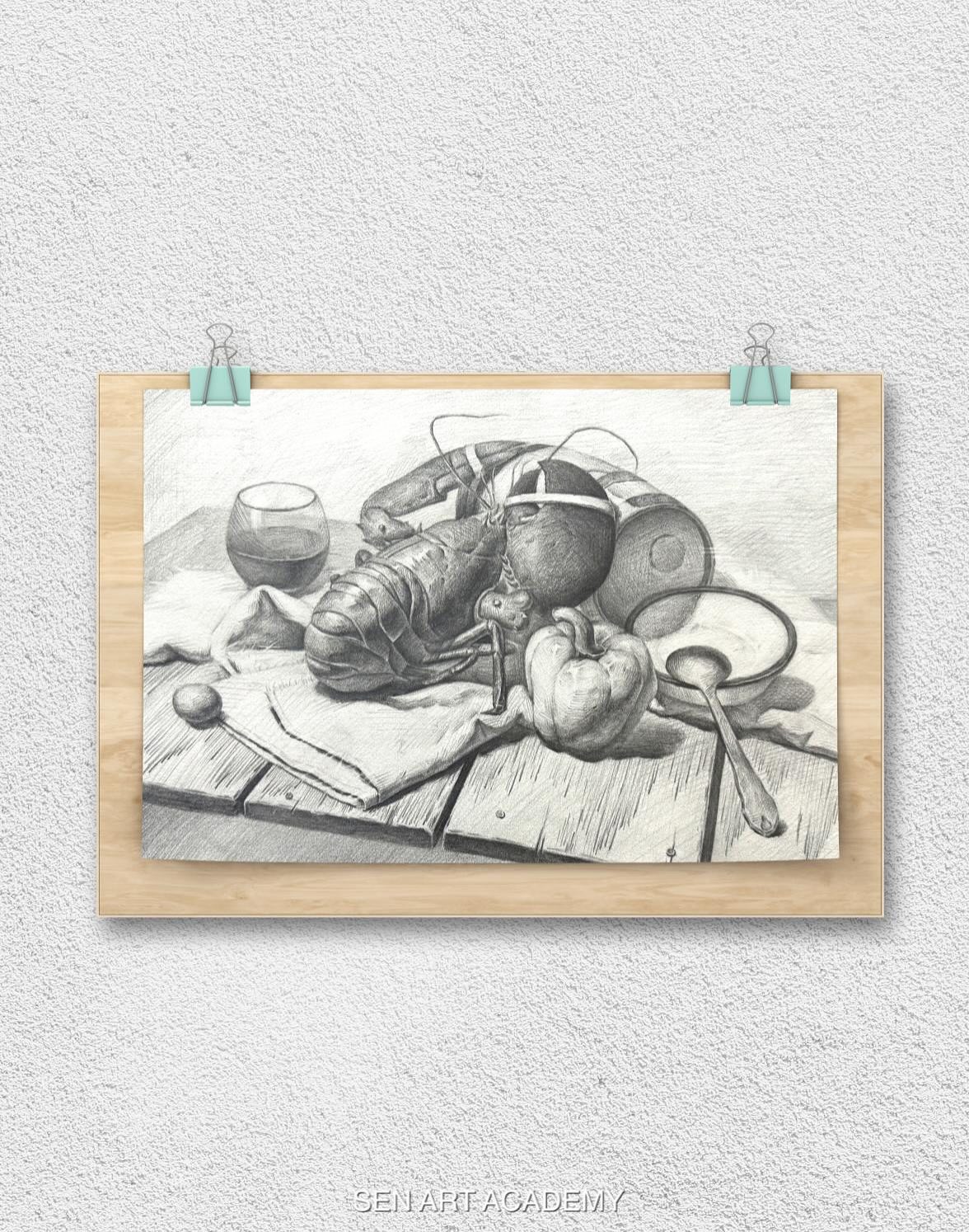 Lobster, Lines & Texture Study 🦞✏️
In our sketching class, students explored a still-life setup featuring a lobster, bowls, and textured food elements — turning everyday objects into a detailed pencil study.
This project focused on:
✏️ Line direction & hatching
🖤 Light and shadow relationships
🥣 Structural drawing & spatial balance
✨ Capturing different textures and surfaces
From the hard shell of the lobster to the reflective surfaces of the objects, students learned how careful observation and pencil control can bring realism to life.
At SenArt, sketching is more than copying objects — it’s about understanding structure, texture, and how to truly see the world around you. 🎨
🦞 What’s the most challenging object you’ve ever tried to draw?
🎨🎨🎨
LEARN ART, SEN ART.
(all the drawings and paintings show on our ins are create by our art tutor or student)
#artnewzeland #art #artstudy #artstudio#artworld #artauckland #artist #artclass #artcourse #artistsoninstagram #artnz #nzart #artteaching #artwork #artstudent#artacademy #artstudio #auckland #artstudent#studentwork #artist #artlover